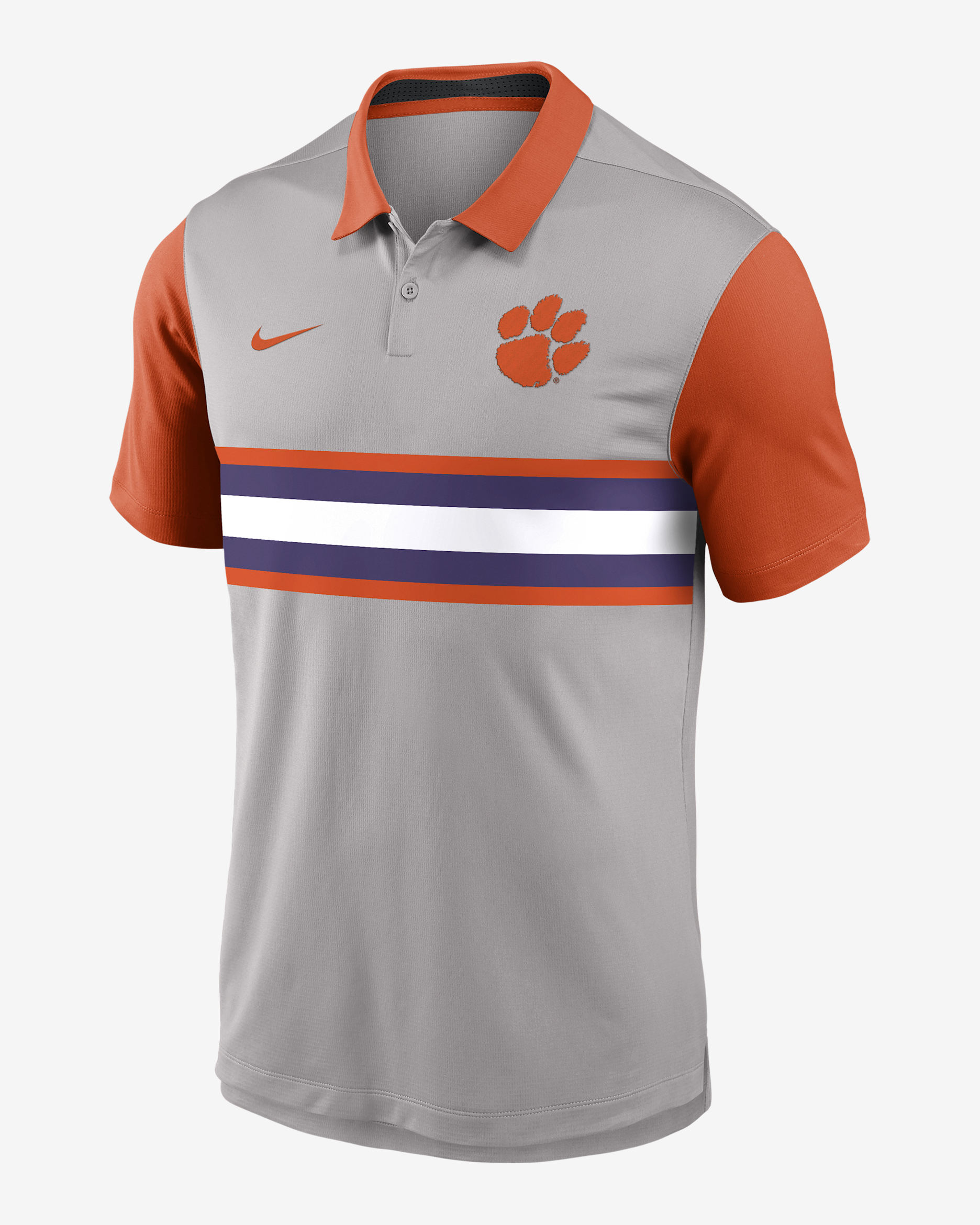 Clemson Vapor Men's Nike Dri-FIT College Polo - Grey