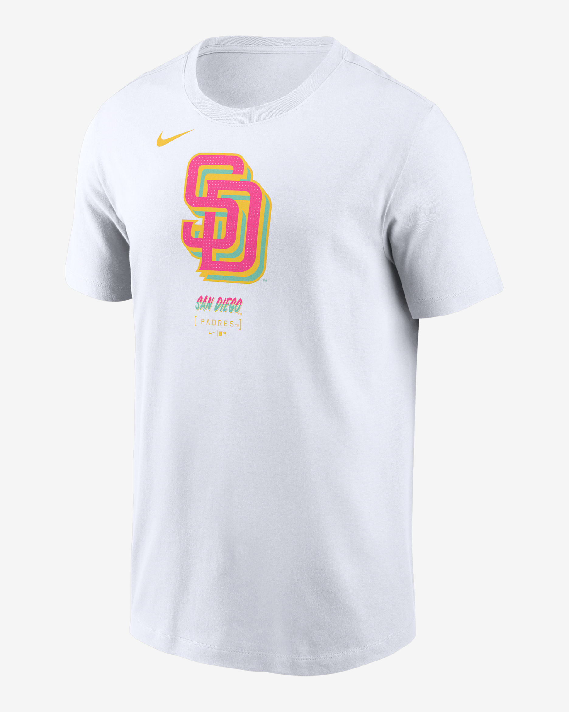San Diego Padres City Connect Logo Men's Nike MLB T-Shirt - White