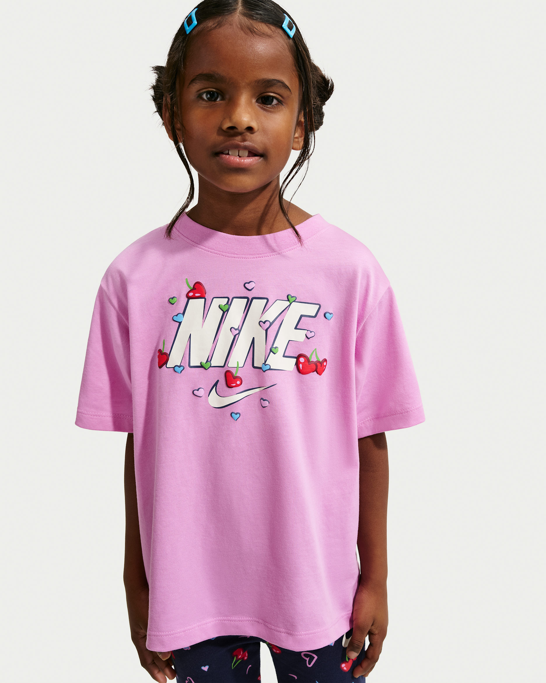 Nike Cherry Little Kids' Boxy T-Shirt - Light Magenta