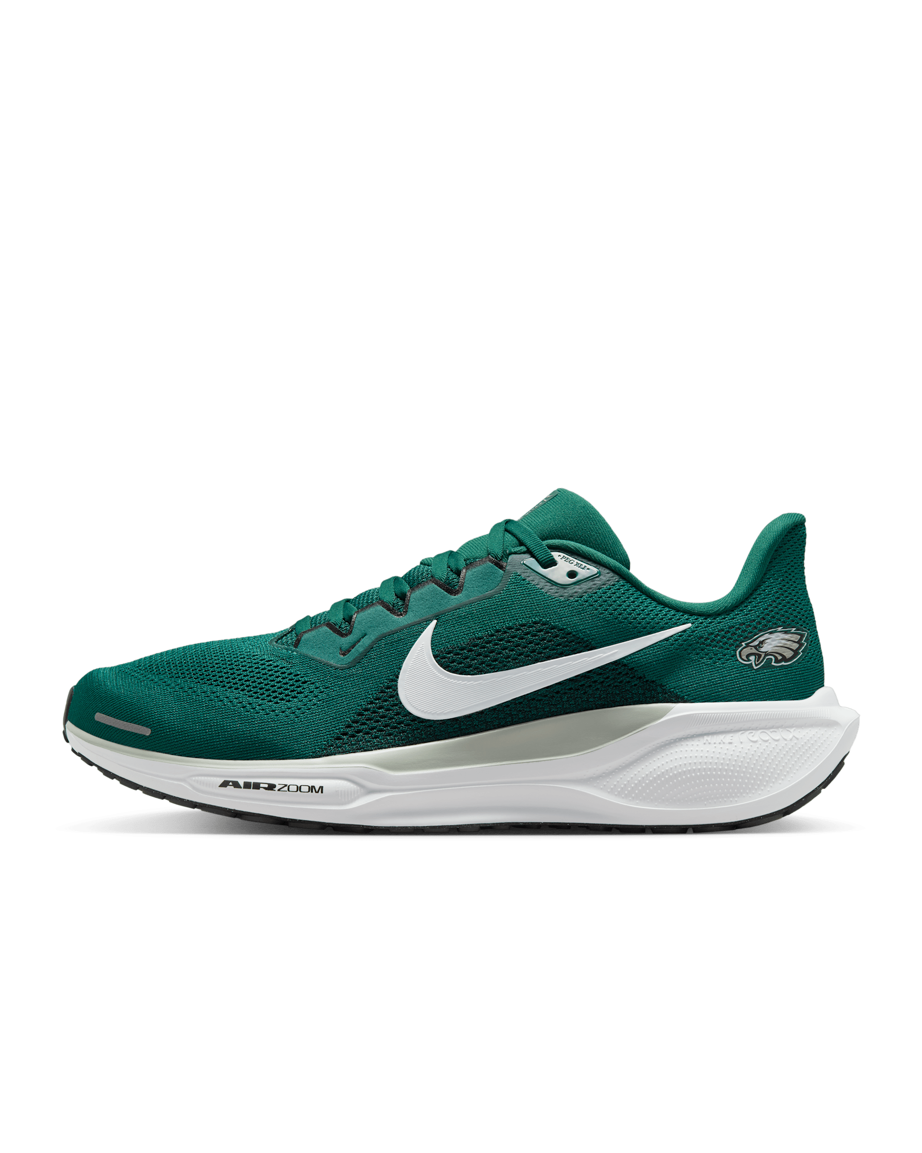 Philadelphia Eagles Pegasus 41 Men's Nike NFL Road Running Shoes - Sport Teal/Medium Silver/Black