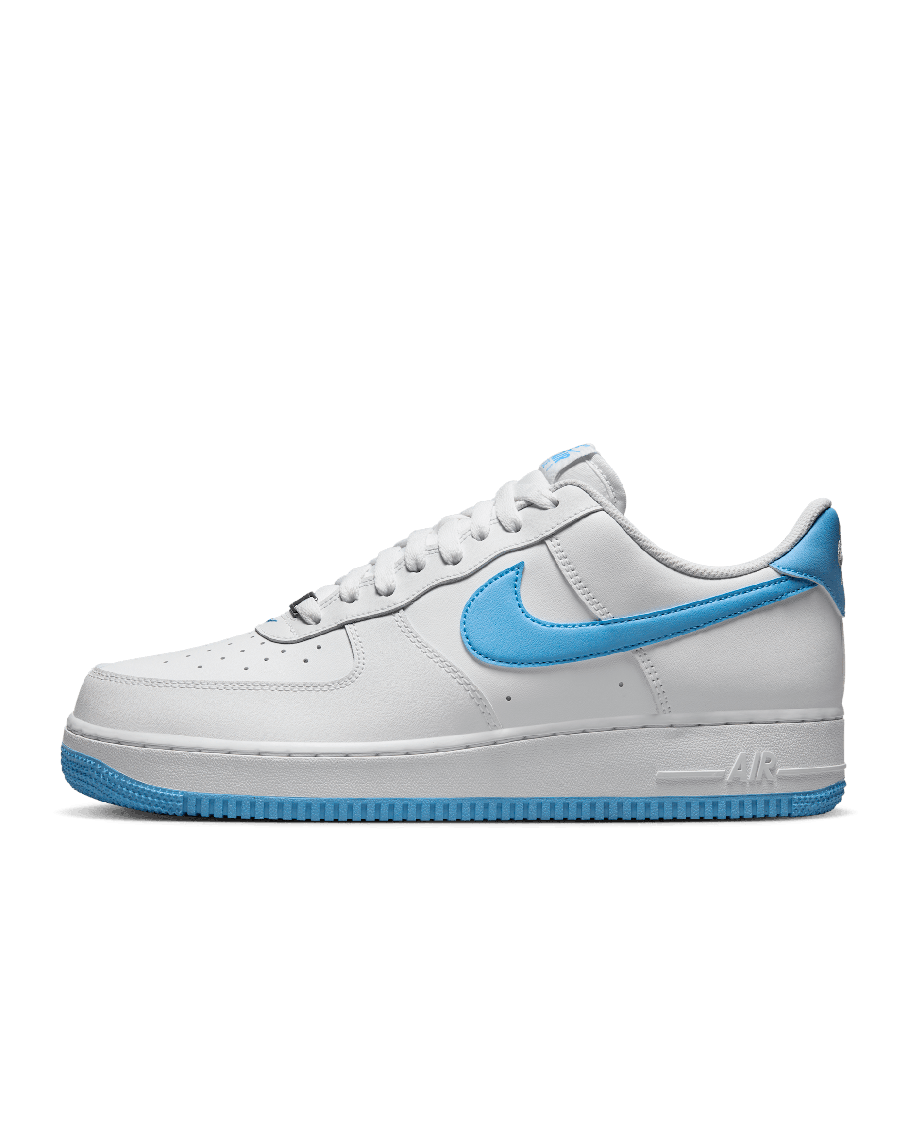 Nike Air Force 1 '07 Men's Shoes - White/White/Aquarius Blue