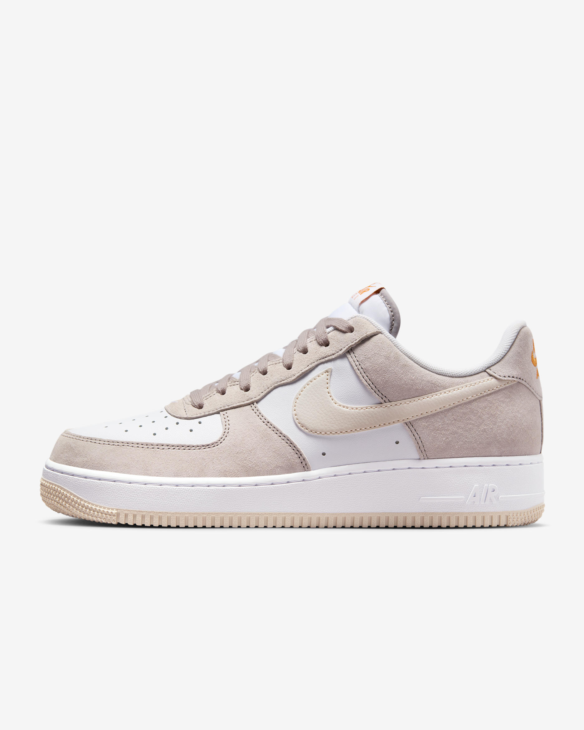 Nike Air Force 1 '07 sko til herre - College Grey/Hvit/Monarch/Light Orewood Brown
