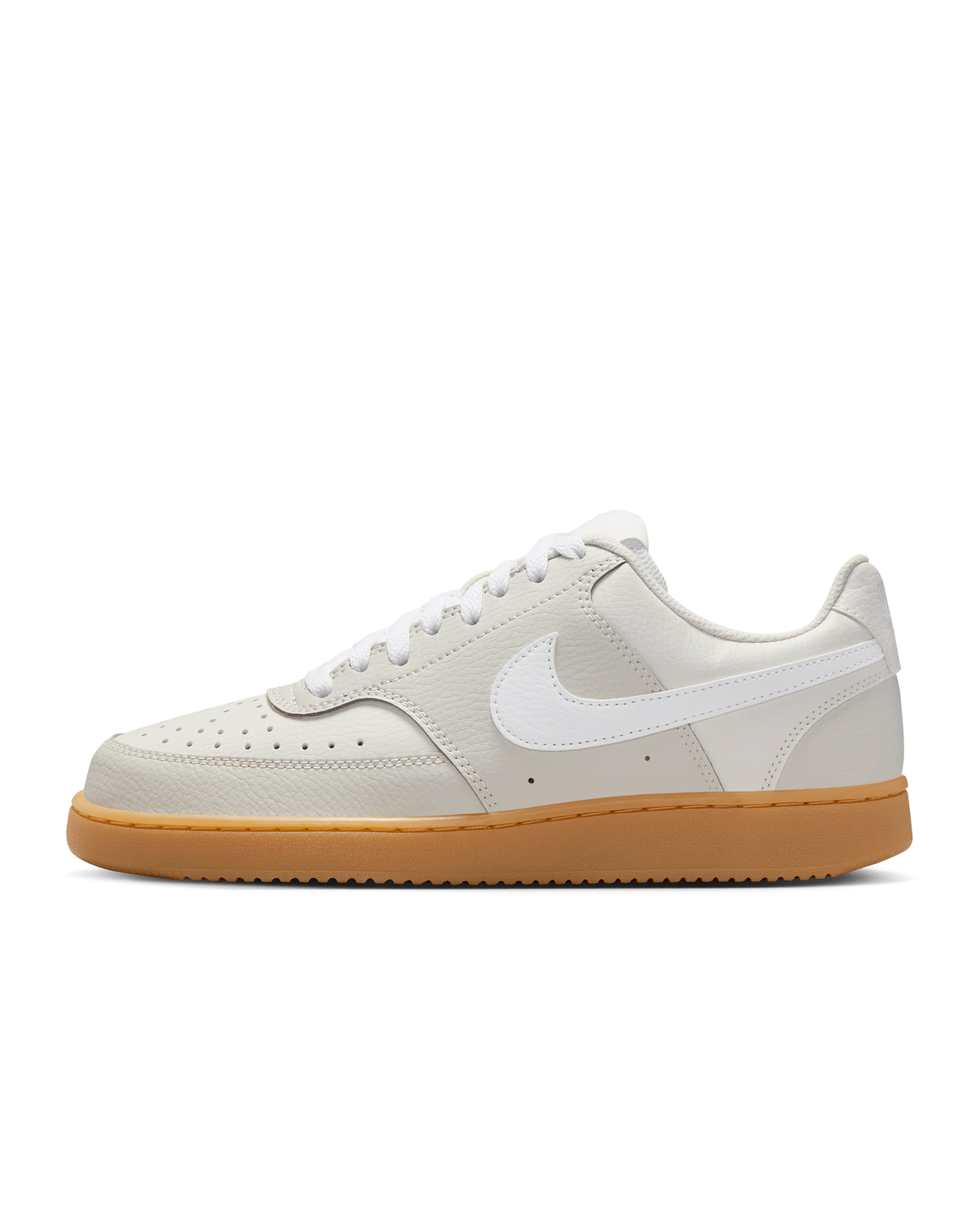 Nike Court Vision Low Women's Shoes - Light Bone/Phantom/Gum Yellow/White