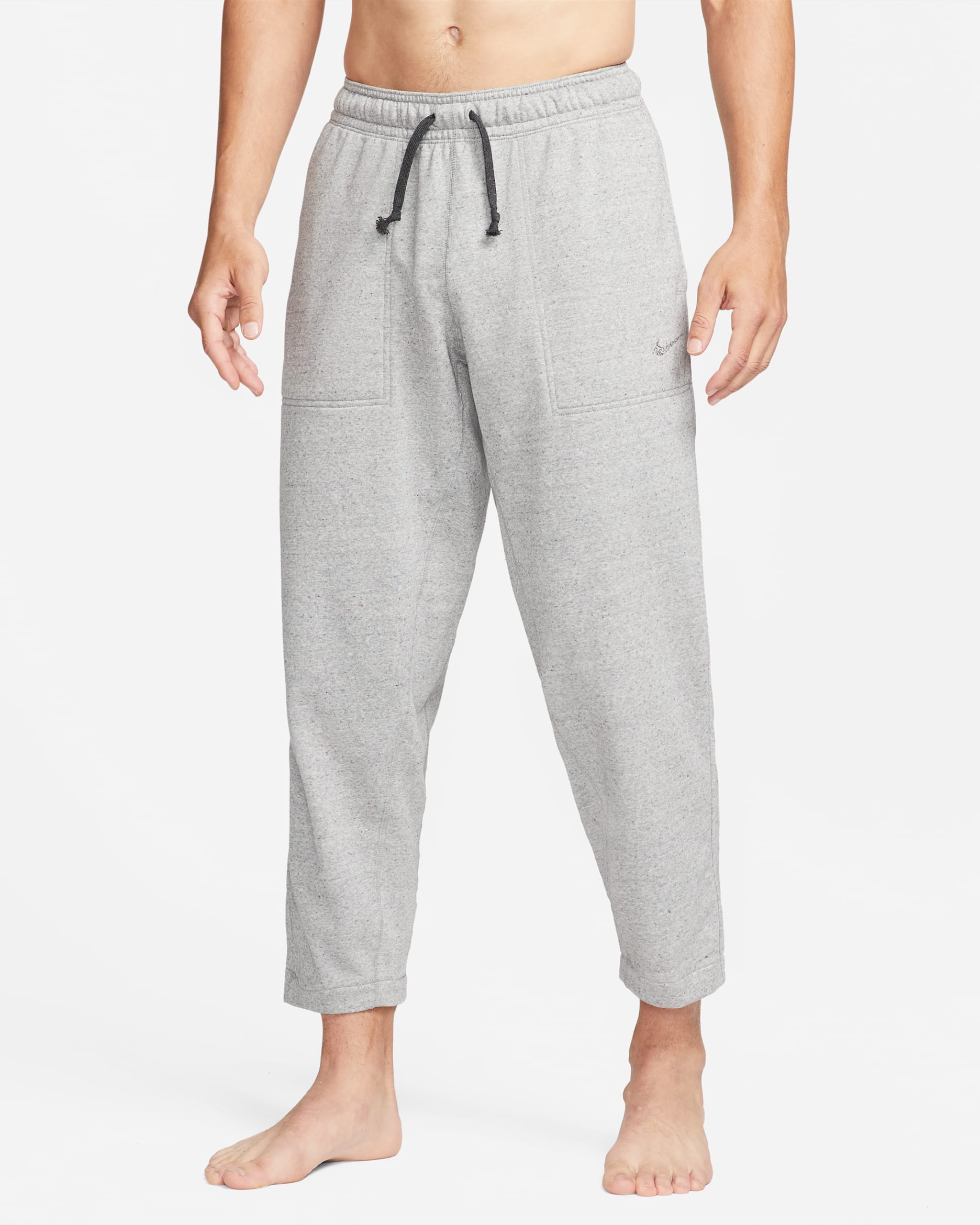 Nike Yoga Men's French Terry Bottoms - Black/Heather