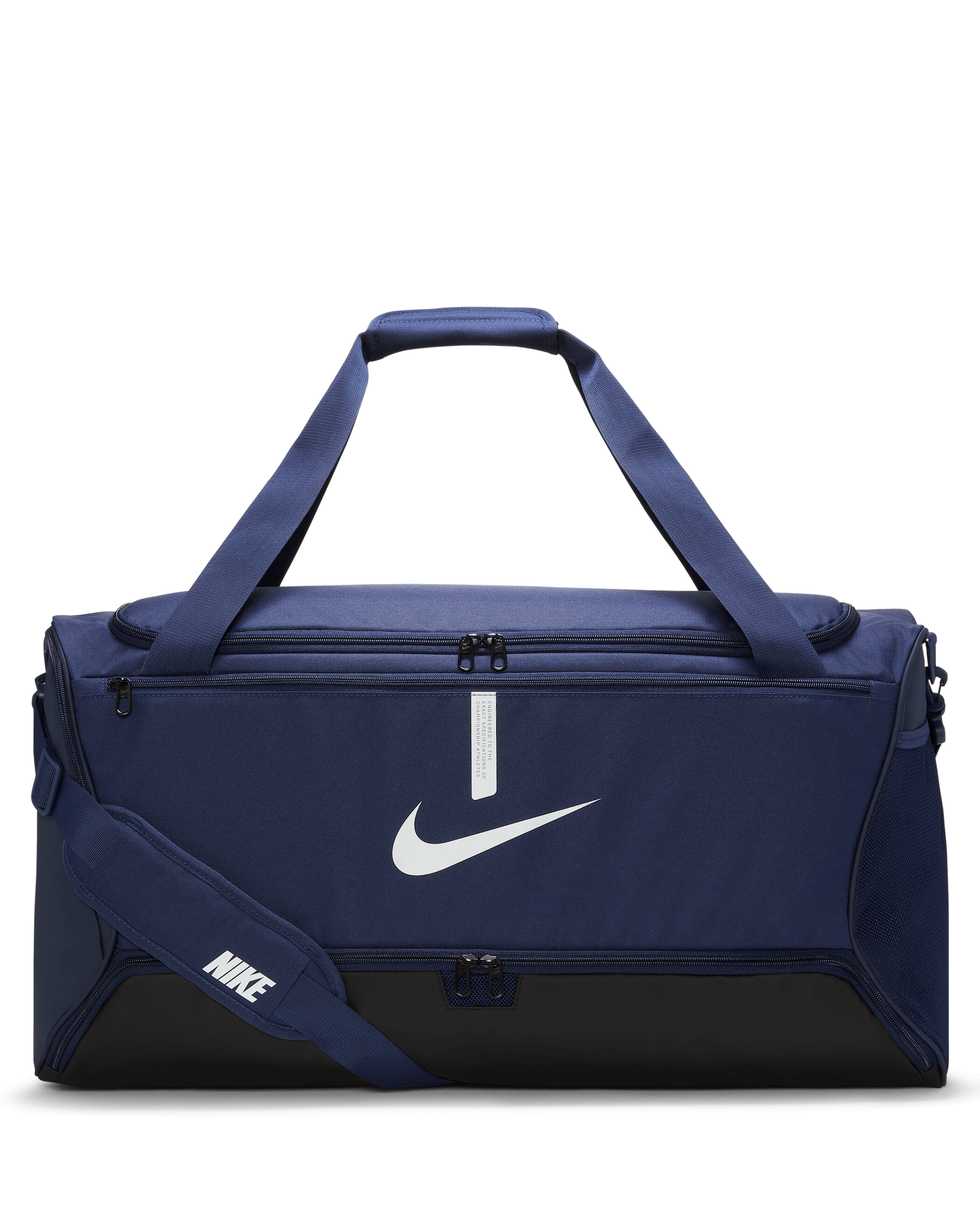 Nike Academy Team futballedzőtáska (nagy méret, 95 l) - Midnight Navy/Fekete/Fehér