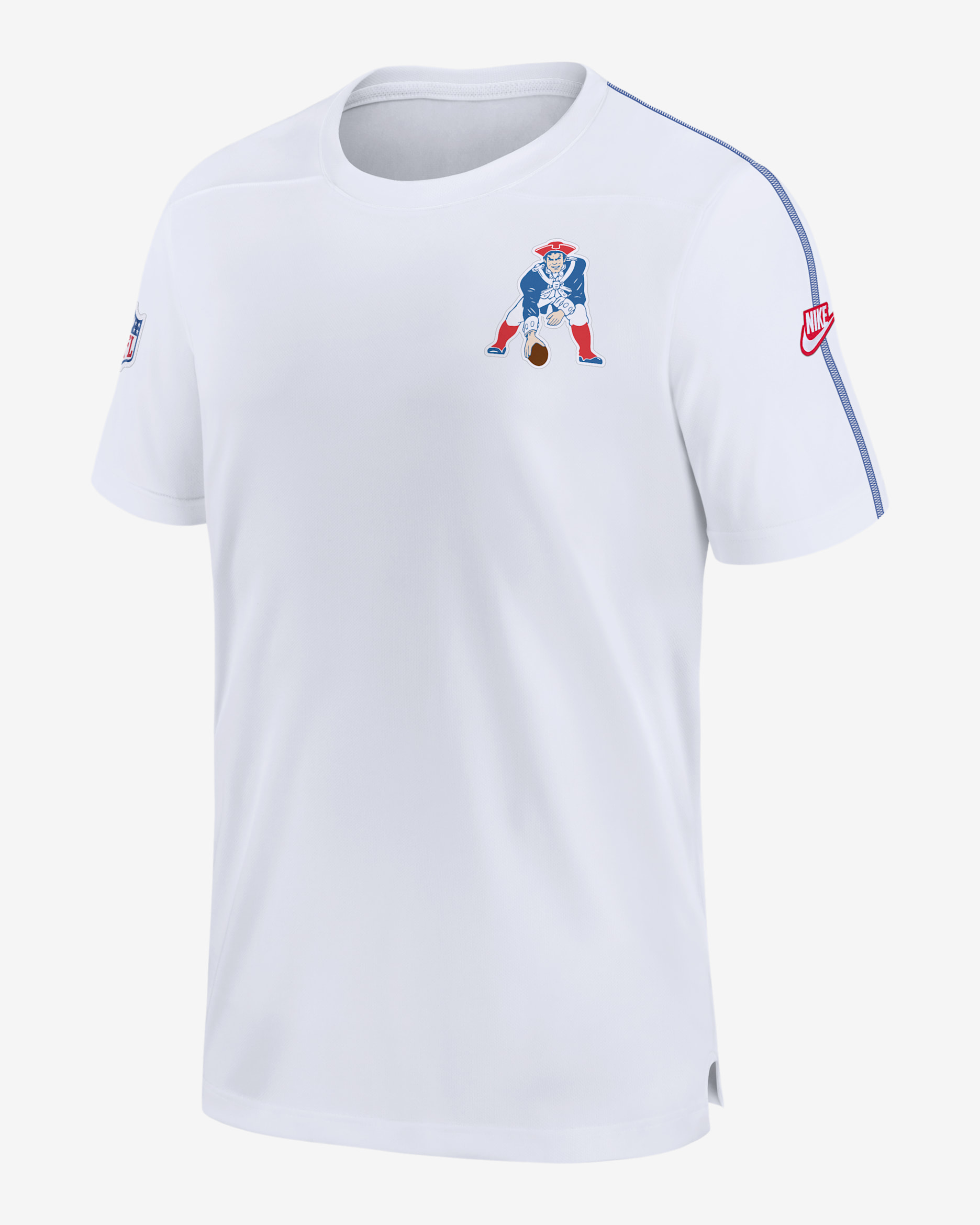 Playera Nike Dri-FIT de la NFL para hombre New England Patriots Sideline Coach - Blanco