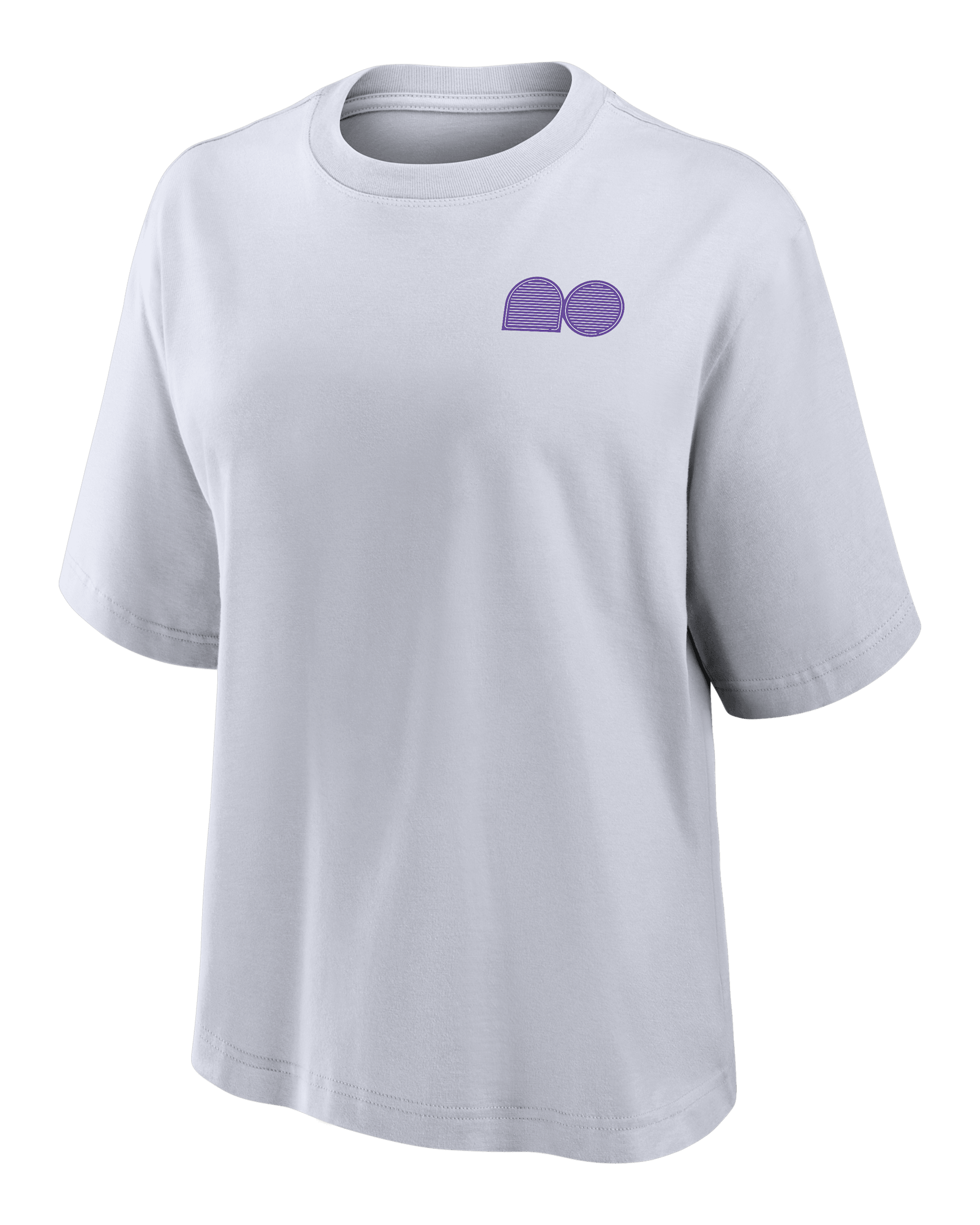 Playera de tenis de manga corta de corte cuadrado para mujer Naomi Osaka - Blanco