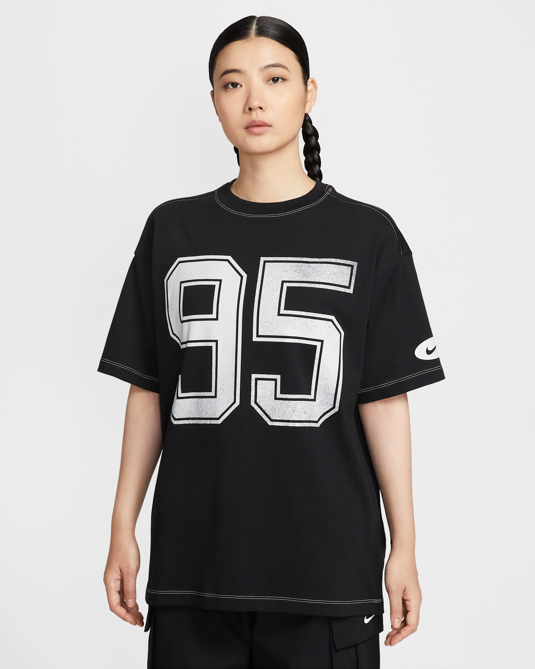 ナイキ スポーツウェア ウィメンズ ショートスリーブ Tシャツ - ブラック