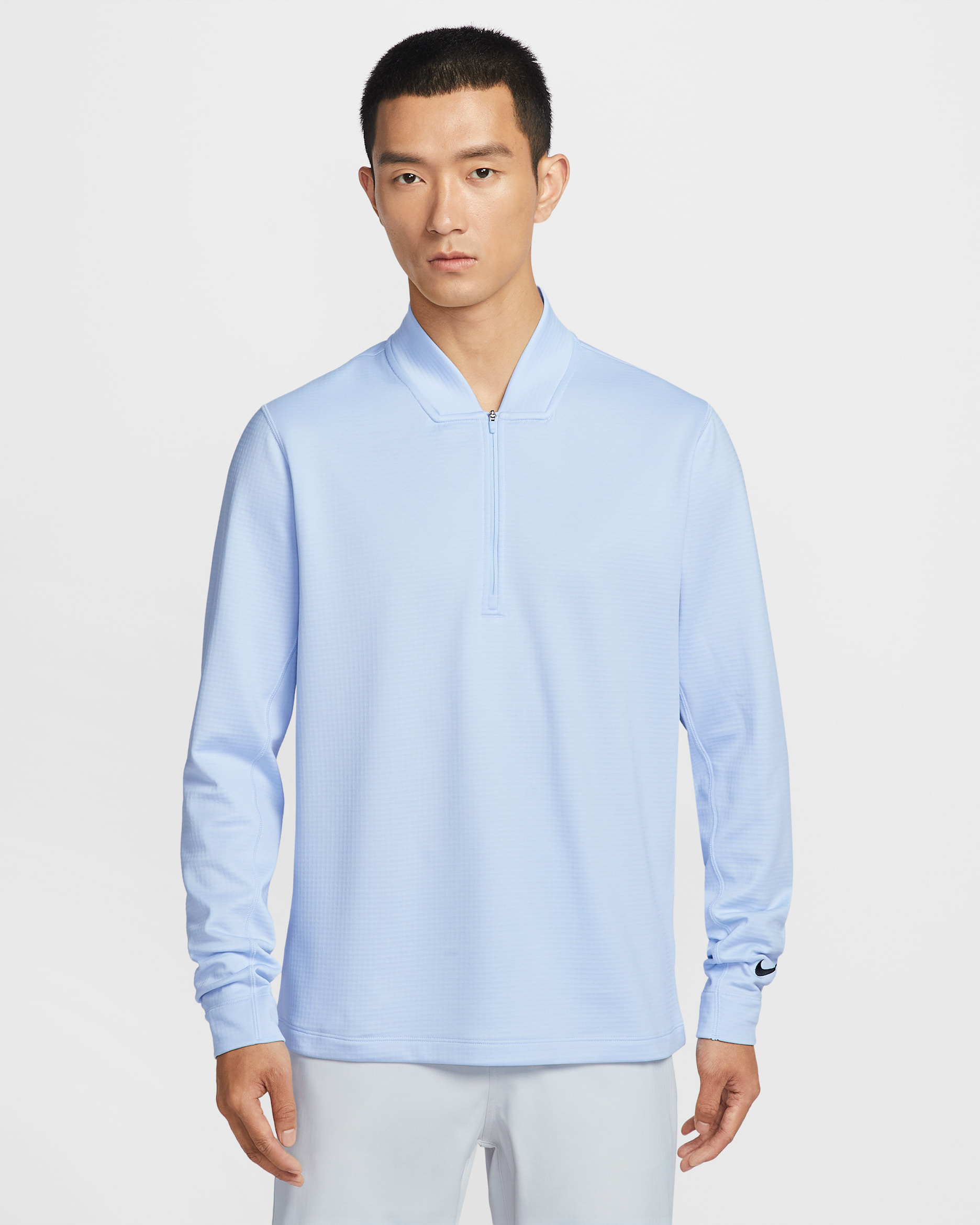 Nike Velocity Men's Therma-FIT 1/2-Zip Golf Top - Hydrogen Blue/Black