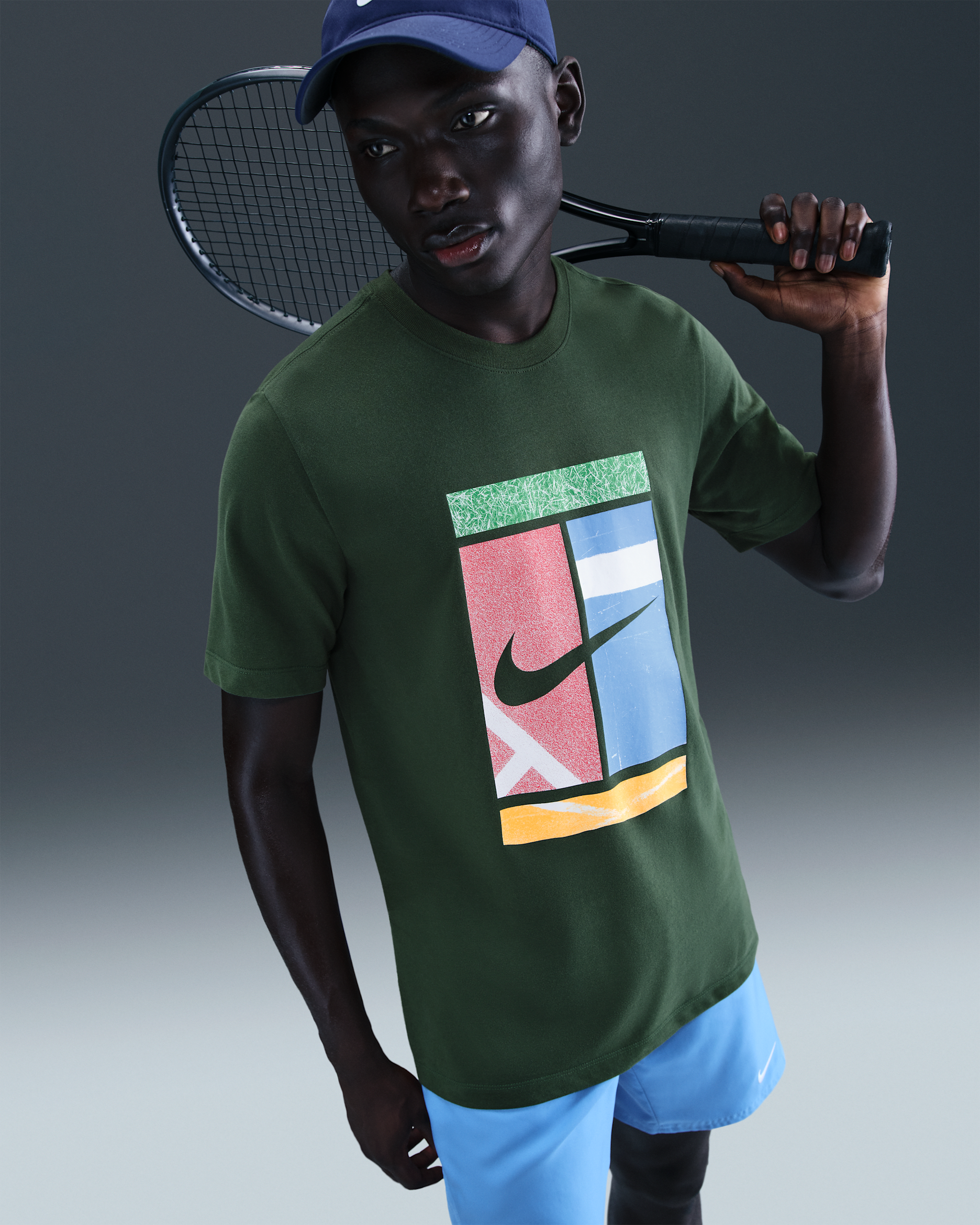 NikeCourt Dri-FIT T-Shirt (Herren) - Fir