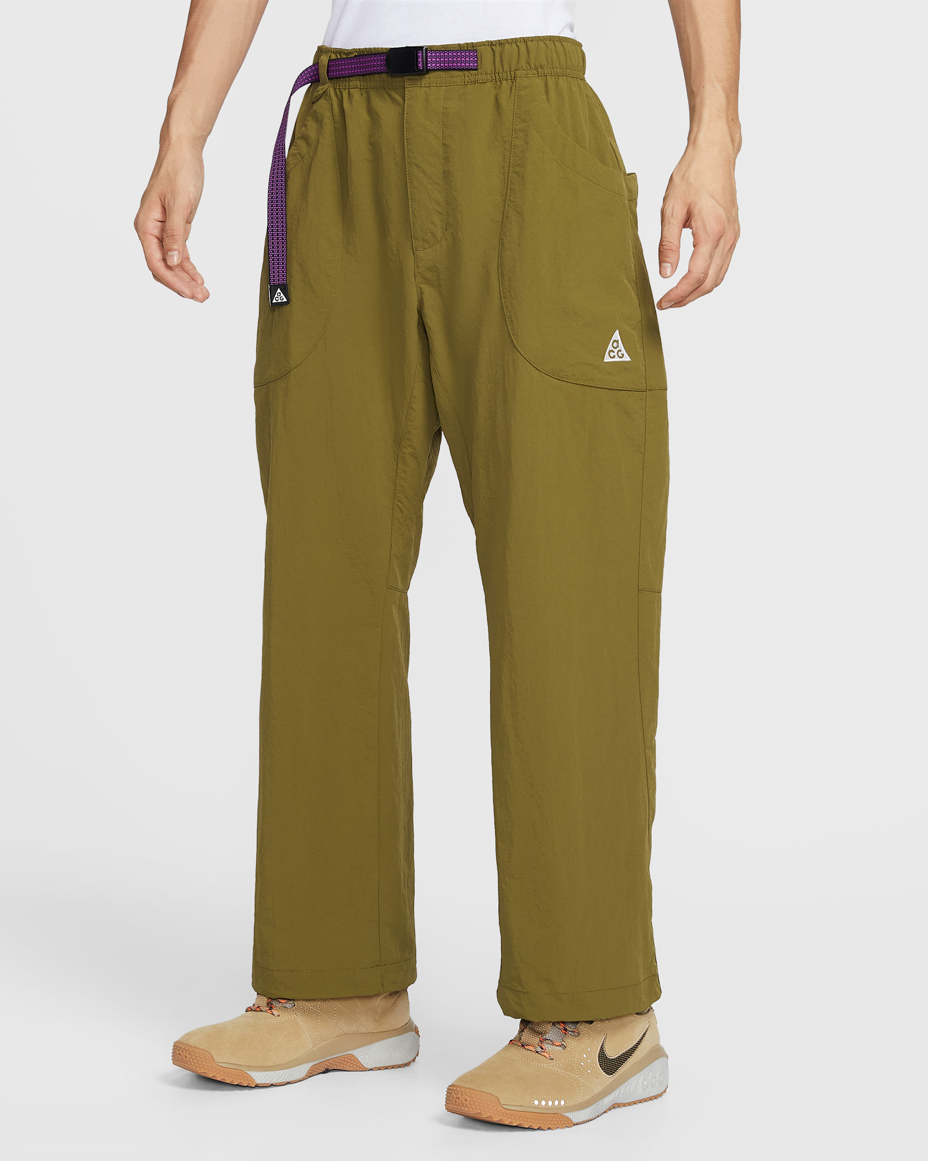 나이키 ACG '돌로미티' 남성 팬츠 - 올리브 플랙/블랙/서밋 화이트