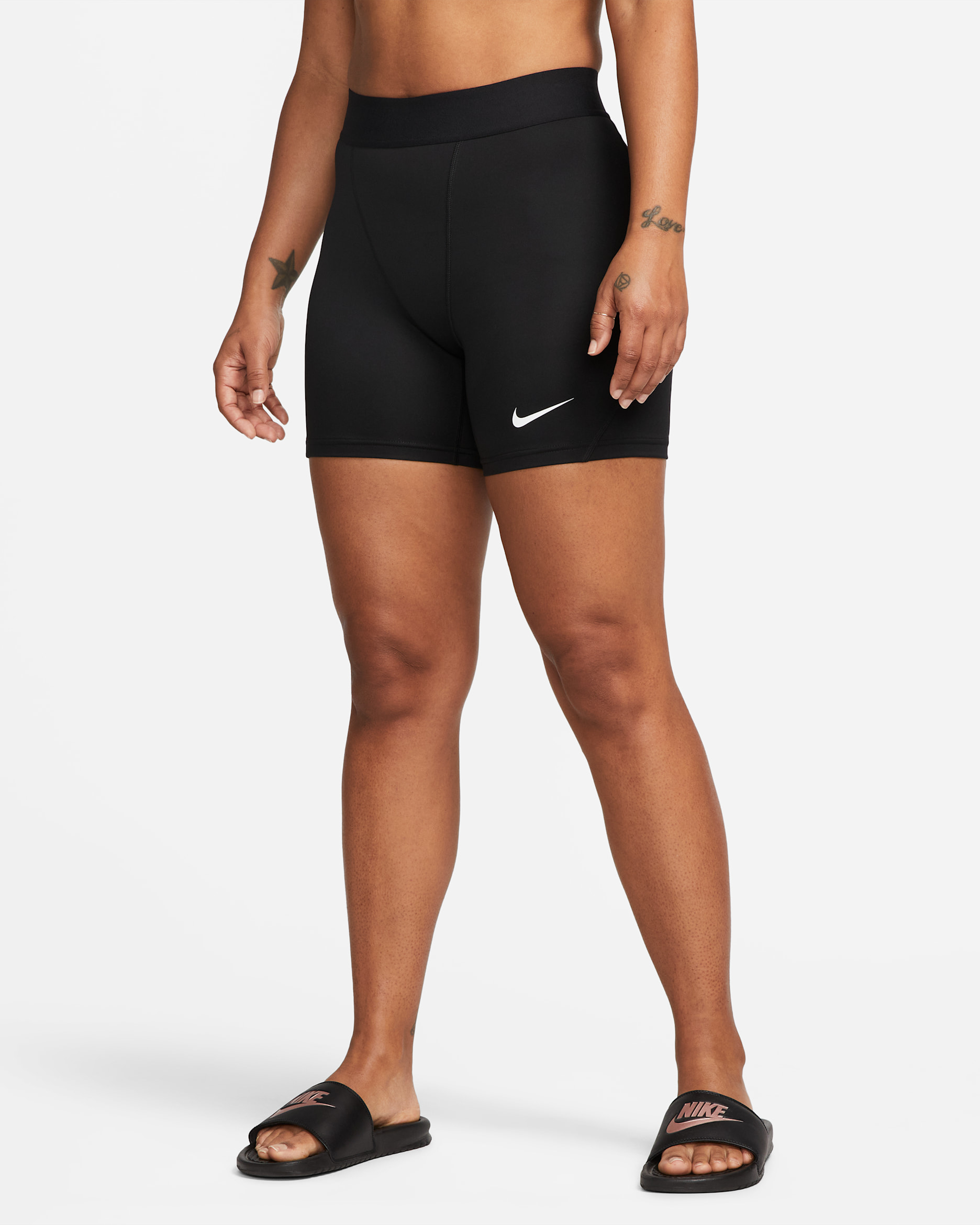 Nike Pro Strike Damen-Fußballshorts - Schwarz/Weiß