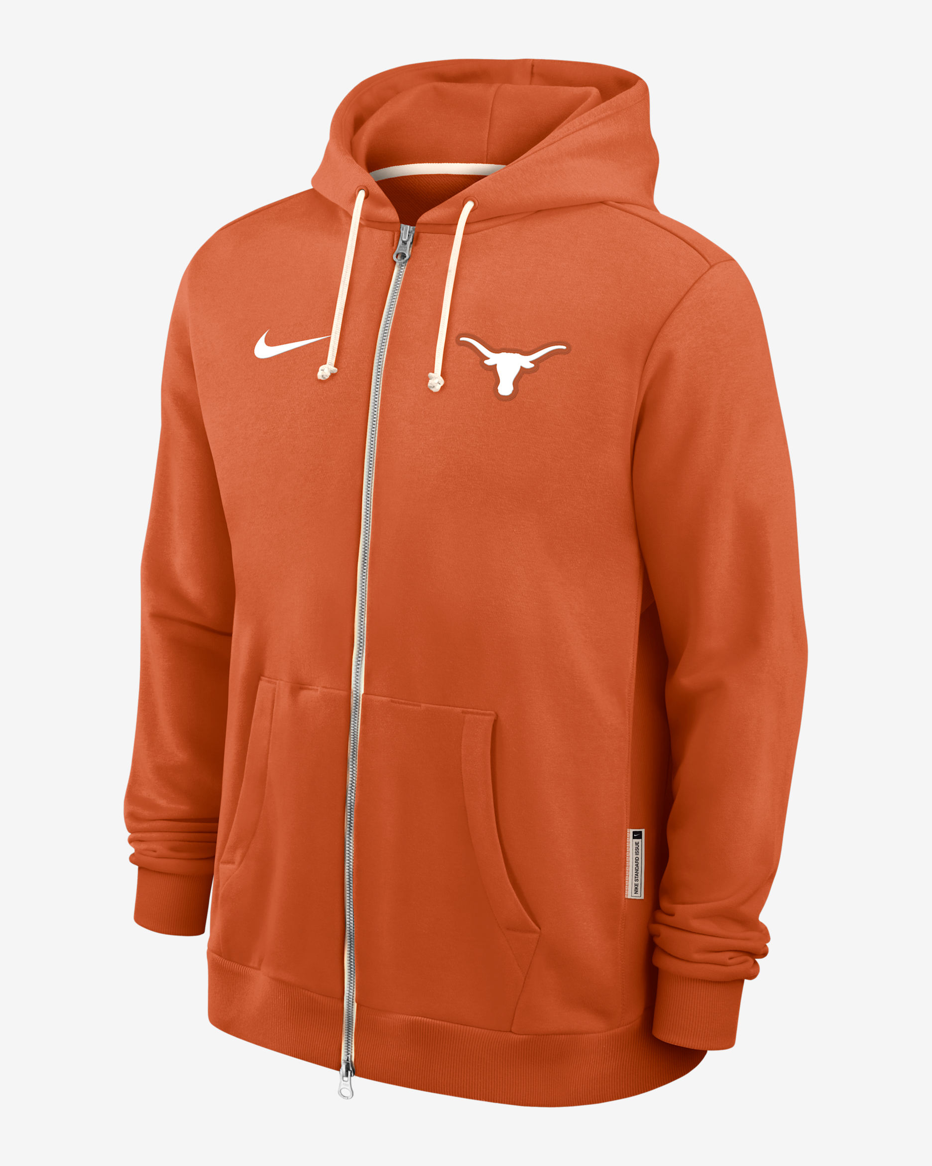 Texas Sideline Men's Nike Dri-FIT College Full-Zip Hoodie - Burnt Orange