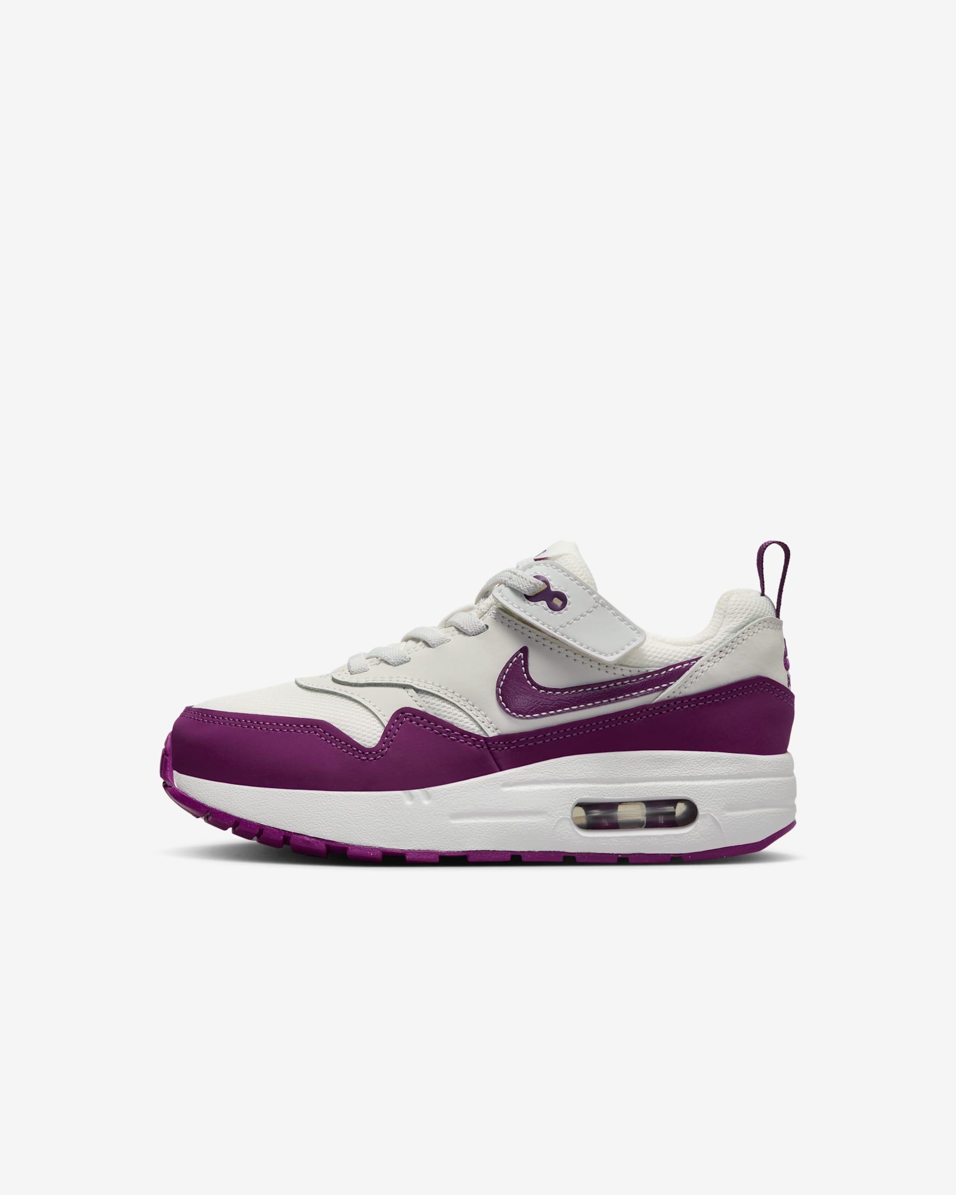Nike Air Max 1 EasyOn 小童鞋款 - Summit White/白色/Viotech