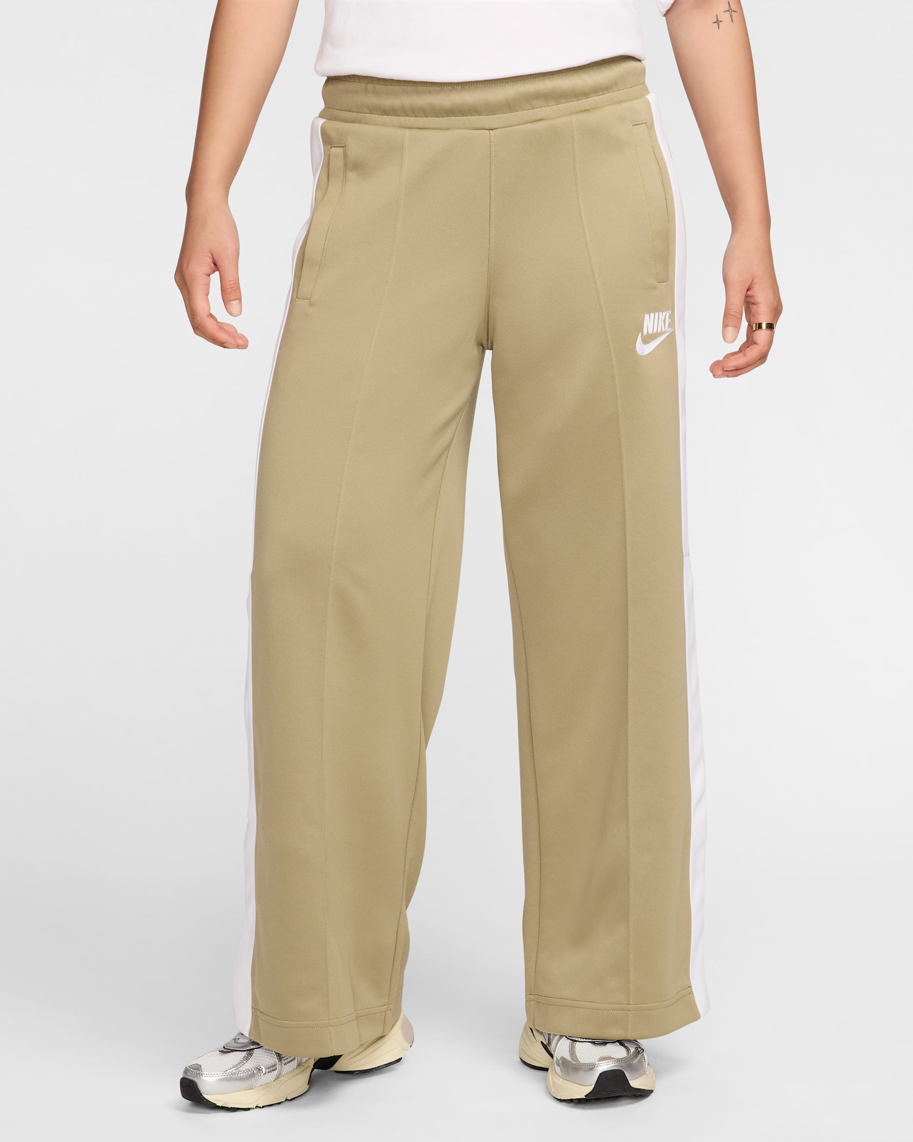 Nike Sportswear Women's Knit Pants - Neutral Olive/White/White