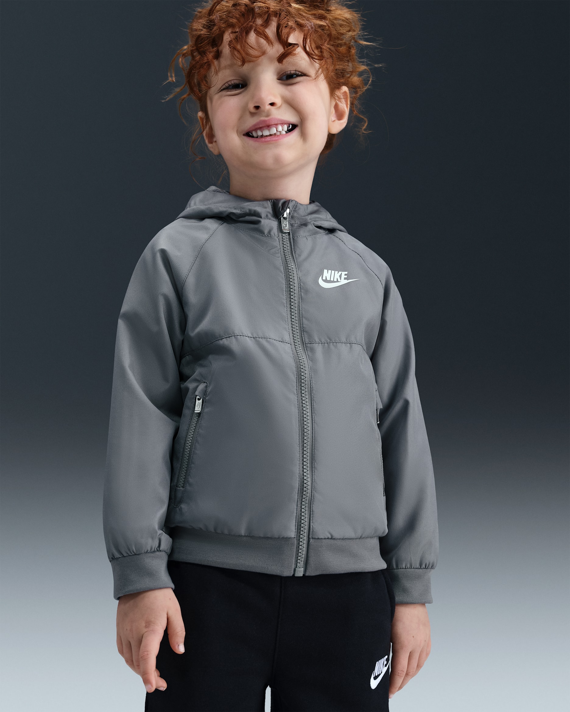 Nike Toddler Paneled Windbreaker - Gunsmoke
