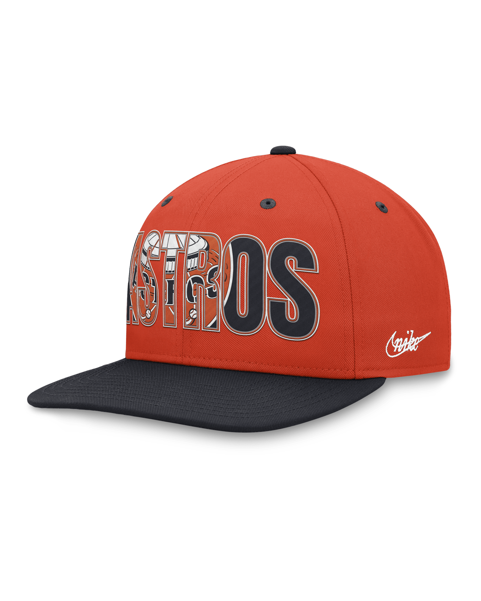 Houston Astros Pro Cooperstown Men's Nike MLB Adjustable Hat - Navy/Orange