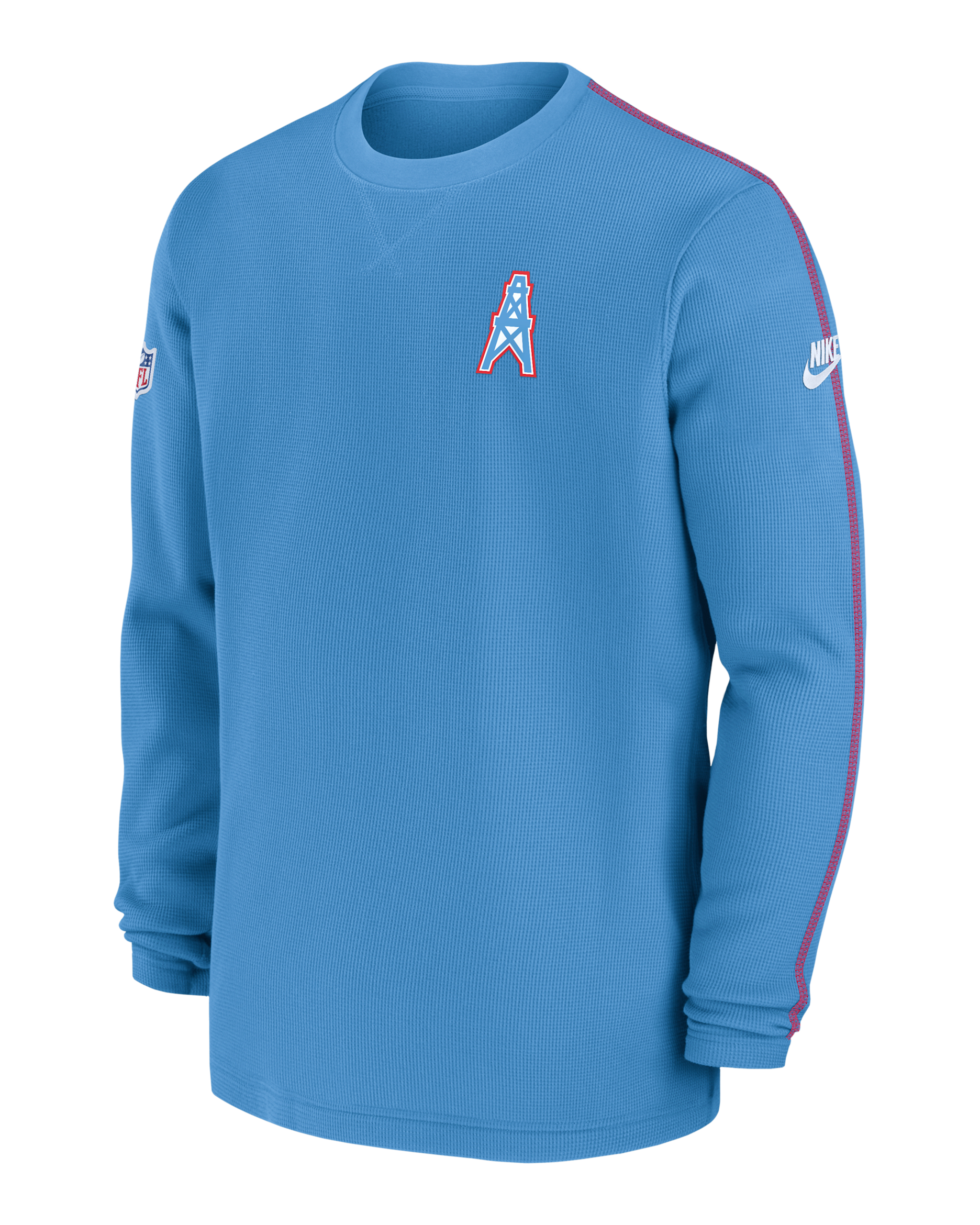 Tennessee Titans Logo Coach Men’s Nike NFL Long-Sleeve Top - Light Blue