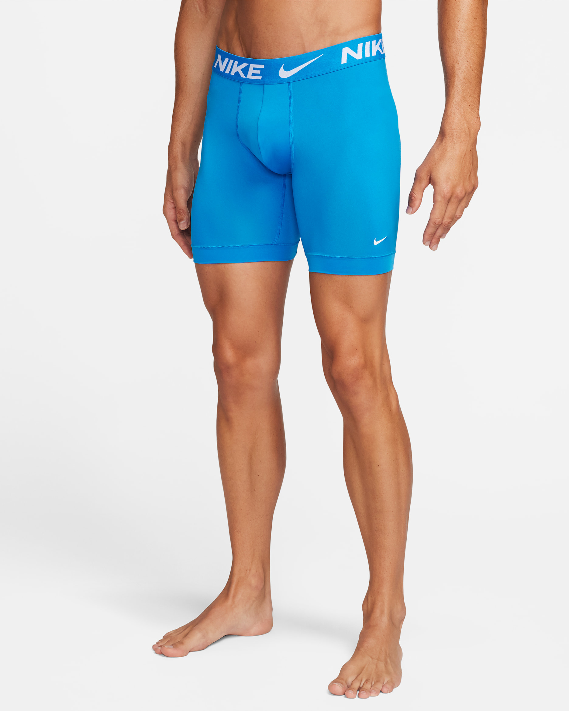 Nike Dri-FIT Essential Micro Long Boxer Briefs (3-Pack) - Blue
