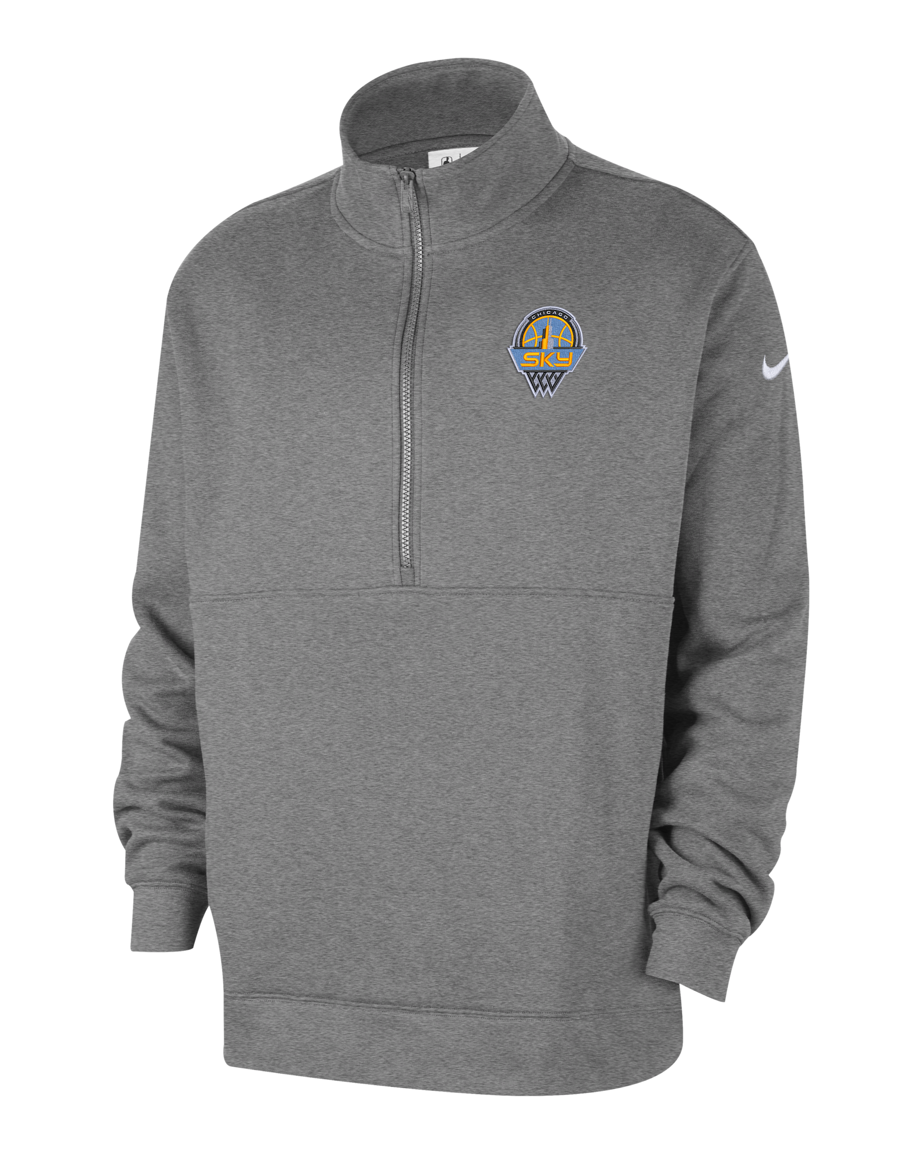Chicago Sky Club Men's Nike WNBA Half-Zip Top - Dark Grey Heather