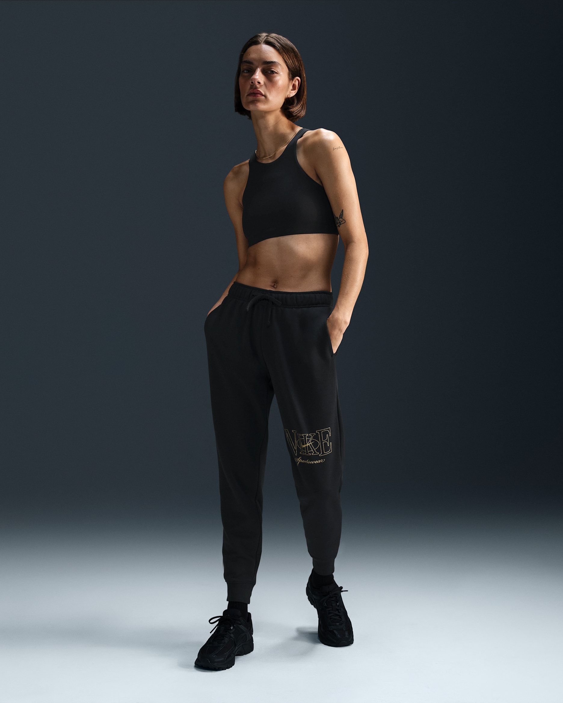 Nike Sportswear Club Fleece Women's Mid-Rise Joggers - Black