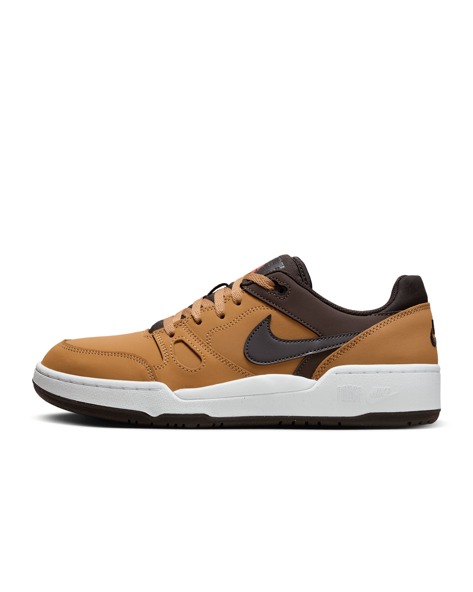 รองเท้าผู้ชาย Nike Full Force Low Premium - Flax/Baroque Brown/ขาว/Velvet Brown