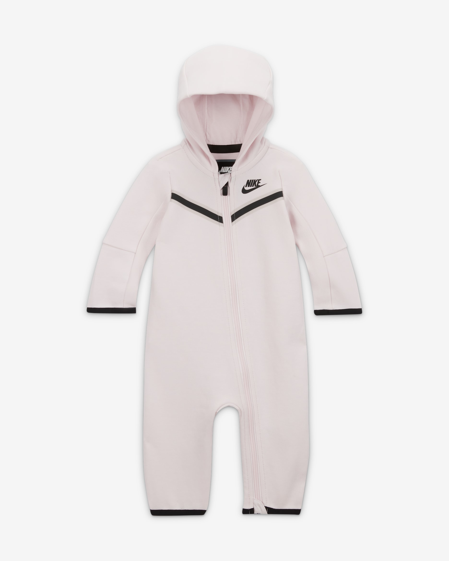 Combinaison à zip Nike Sportswear Tech Fleece pour bébé (0 - 9 mois) - Pearl Pink