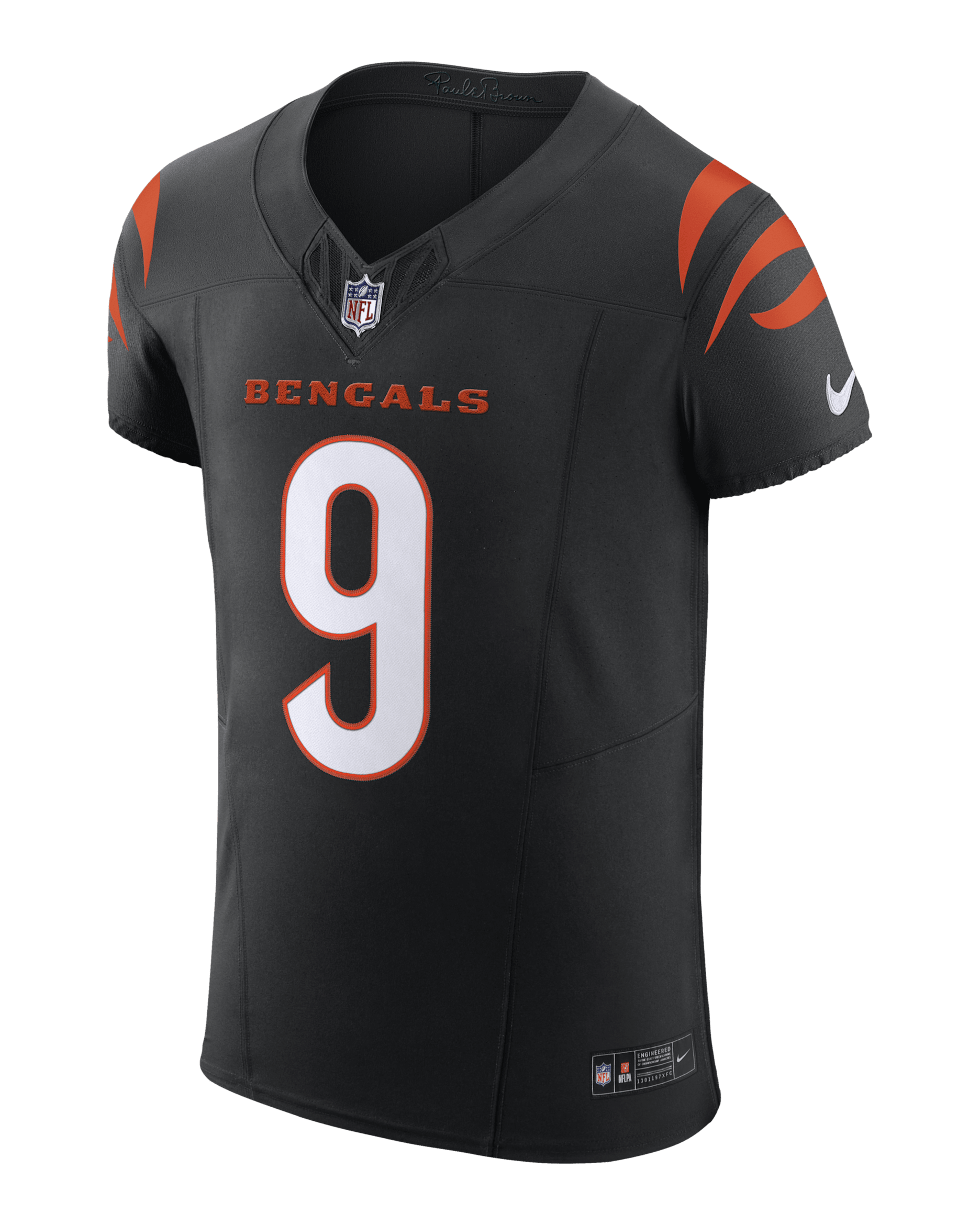 Jersey de fútbol americano Nike Dri-FIT de la NFL Elite para hombre Joe Burrow Cincinnati Bengals - Negro