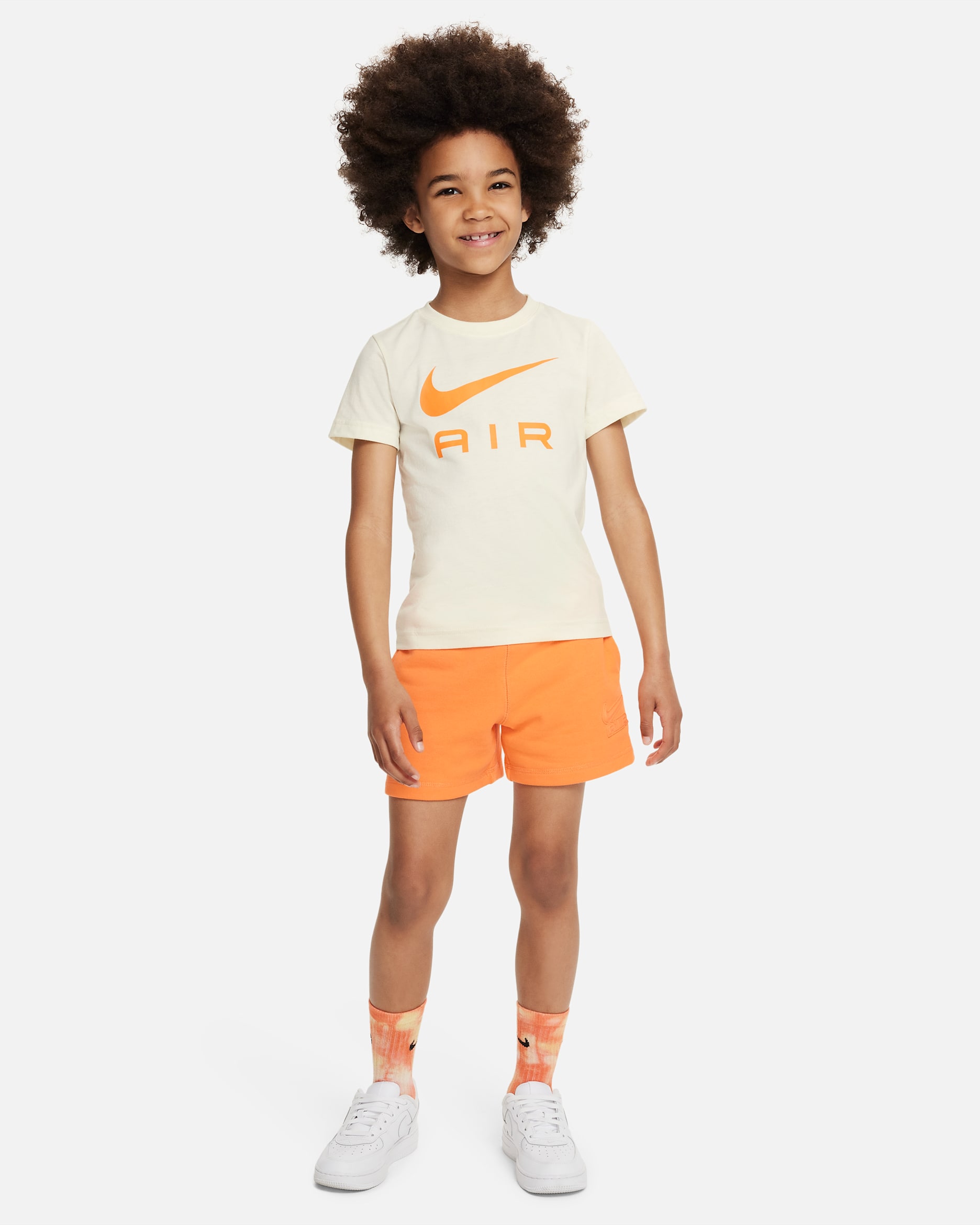 Nike Sportswear Air Shorts Set szett gyerekeknek - Bright Mandarin