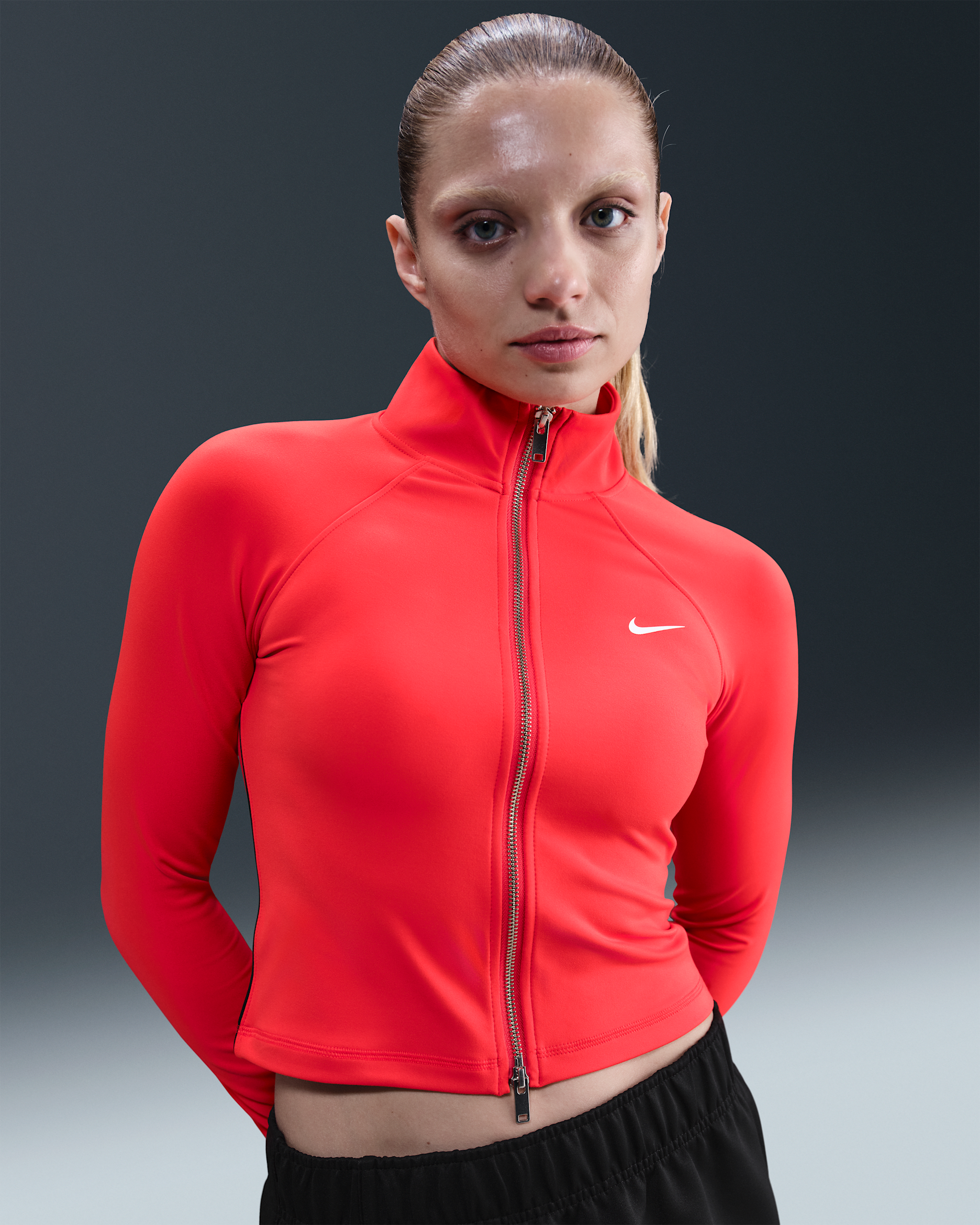 Kurtka damska Nike Sportswear - Light Crimson/Light Crimson/Czerń