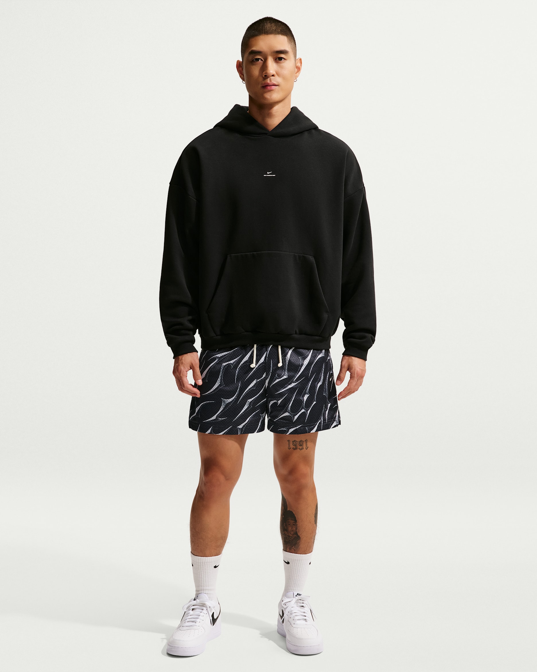 자 남성 드라이 핏 농구 연습용 쇼츠 - 배스트 그레이/블랙/페일 아이보리