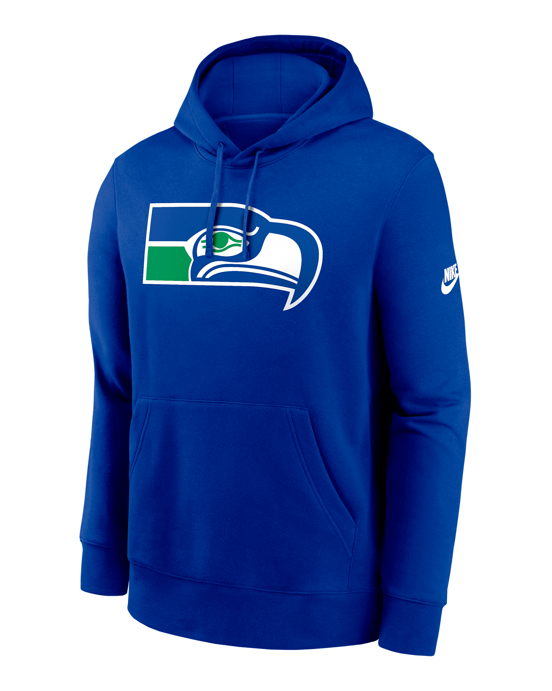 Seattle Seahawks Club Logo Men's Nike NFL Pullover Hoodie - Royal