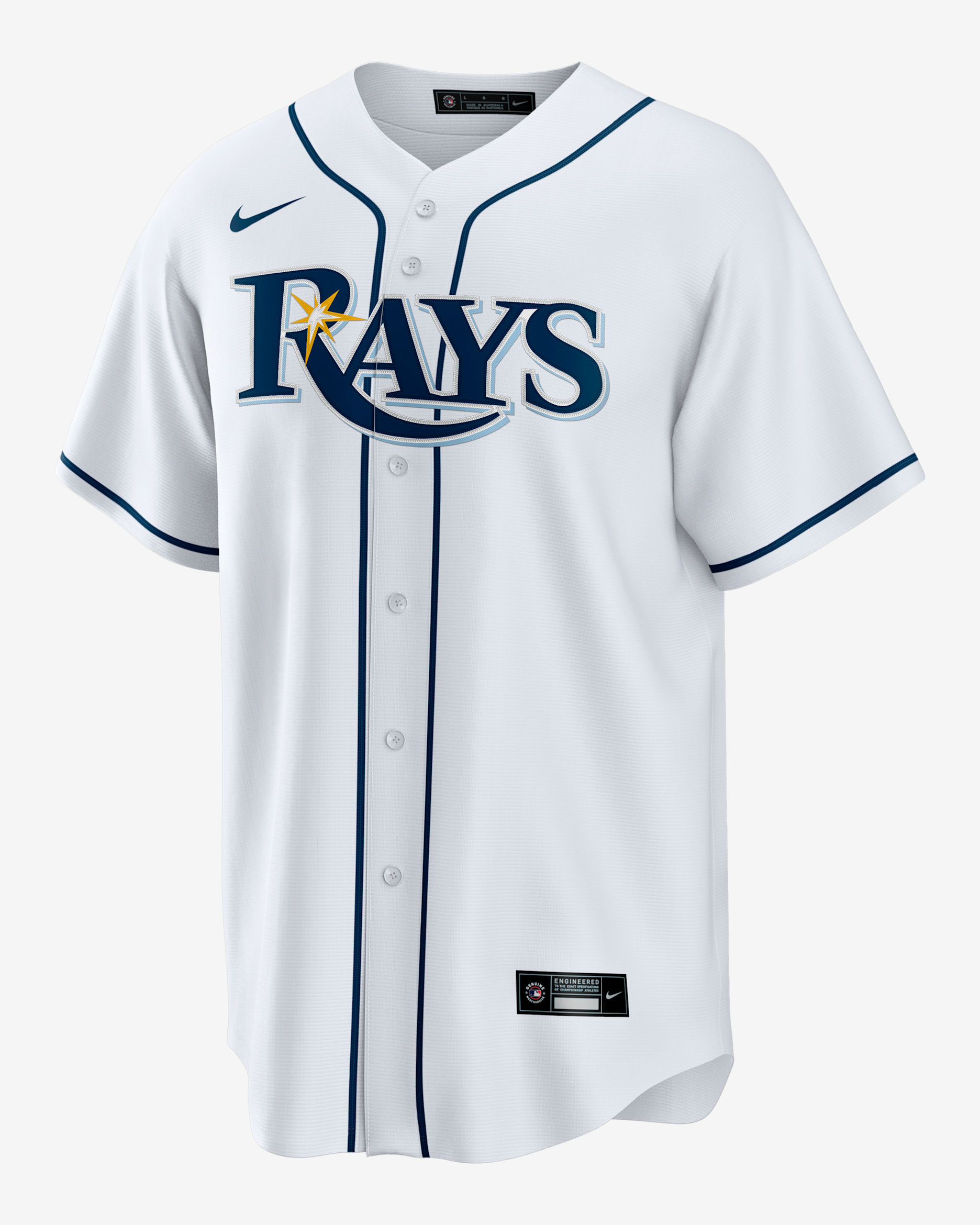 Junior Caminero Tampa Bay Rays Men's Nike MLB Replica Jersey - White