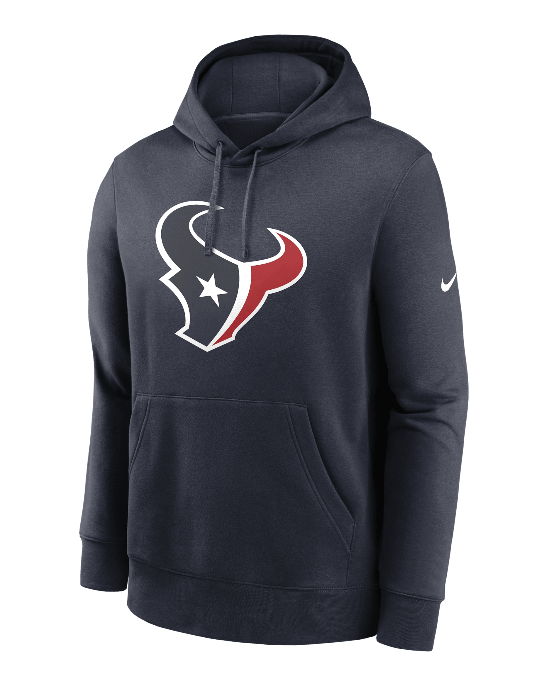 Sudadera con gorro sin cierre Nike de la NFL para hombre Houston Texans Club Logo - Negro