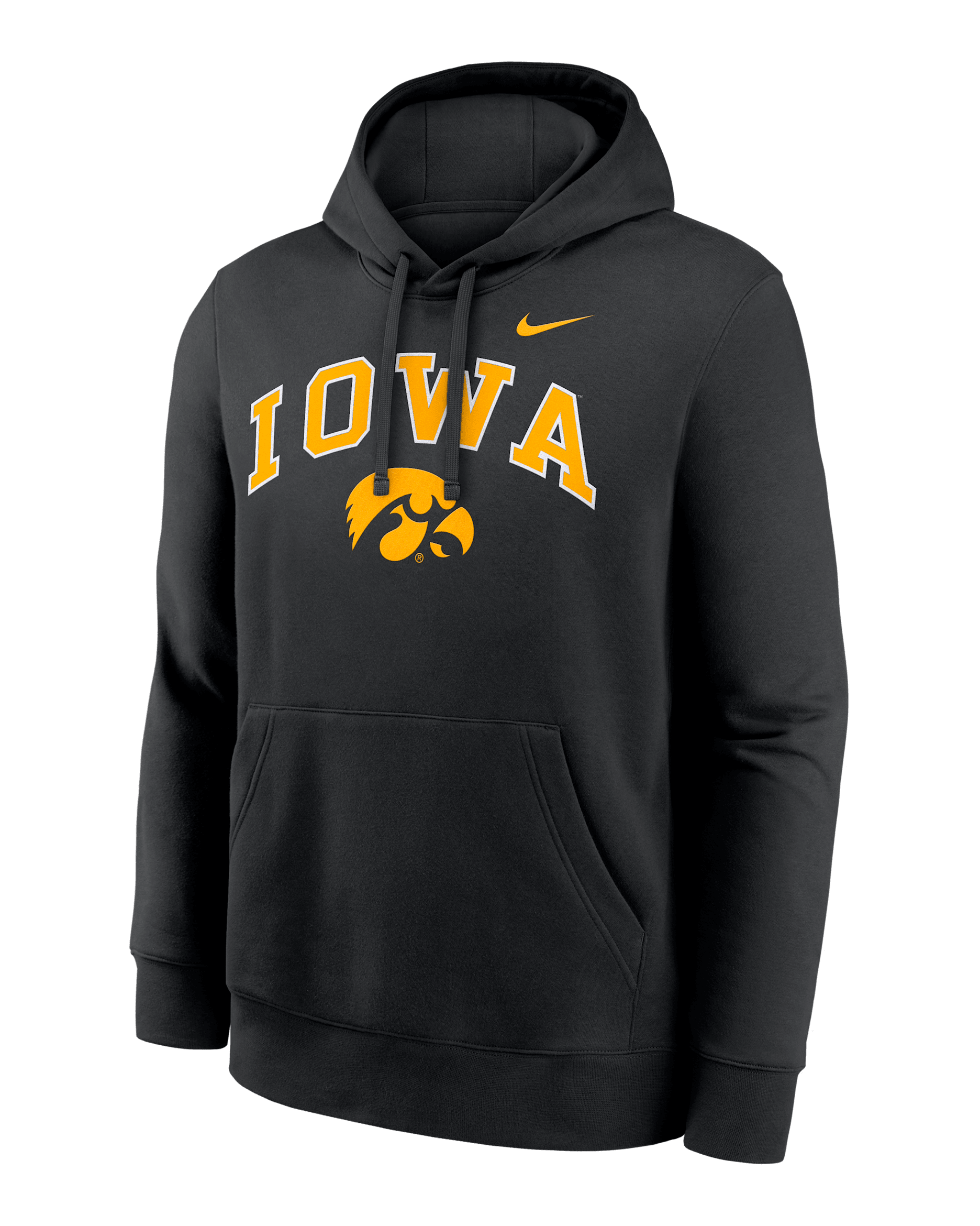 Iowa Arch Men's Nike College Pullover Hoodie - Black