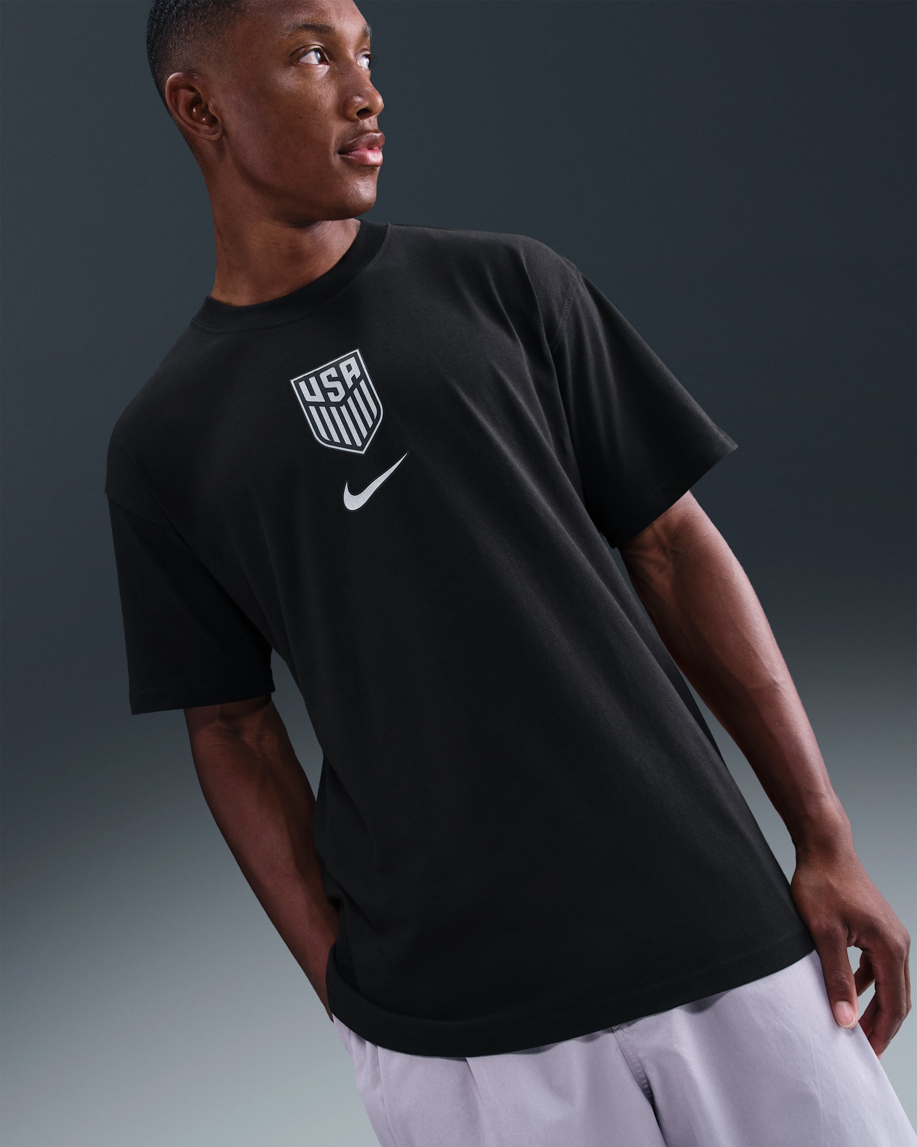 USMNT Premium Goalkeeper Men's Nike Soccer T-Shirt - Black