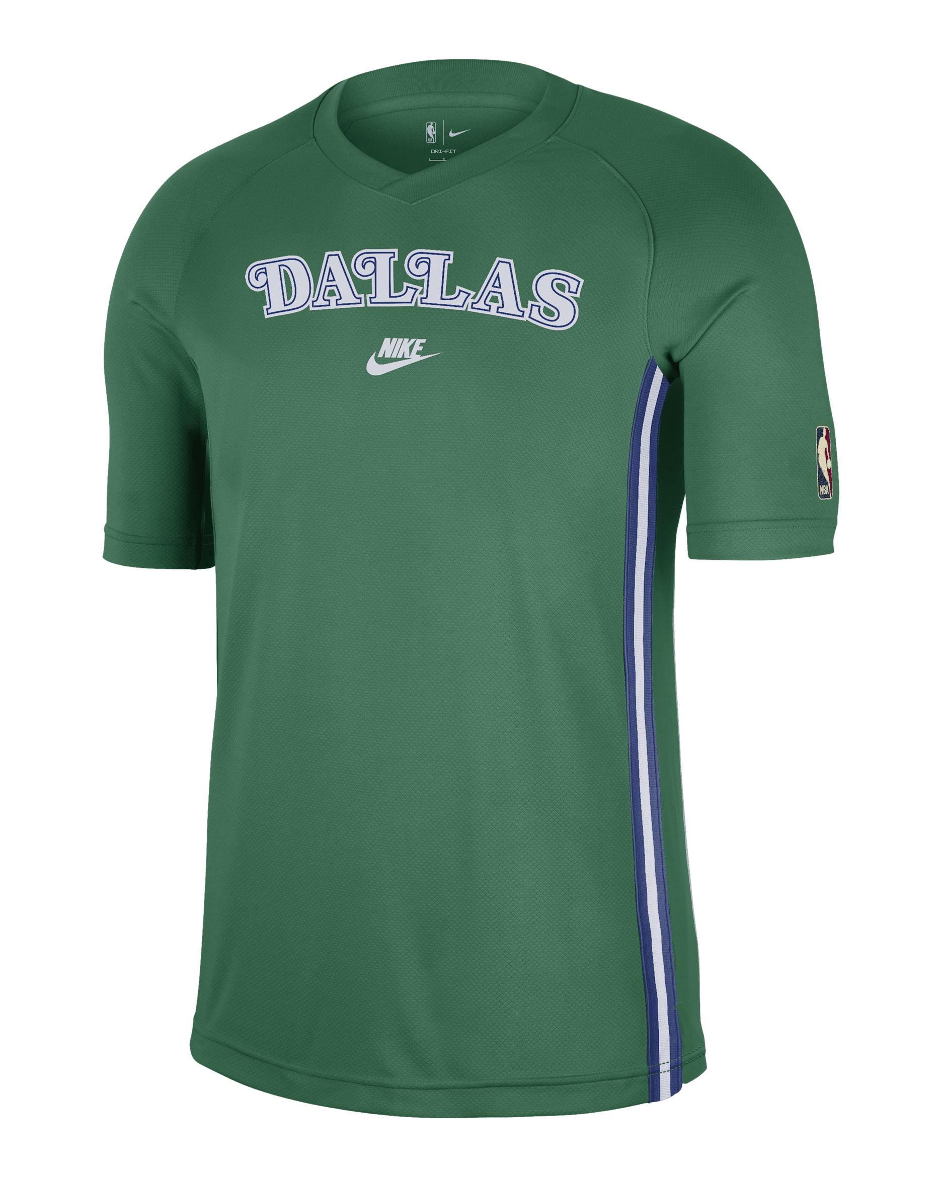 Dallas Mavericks 2025/26 Hardwood Classics Men's Nike NBA Dri-FIT Short-Sleeve Top - Clover/White