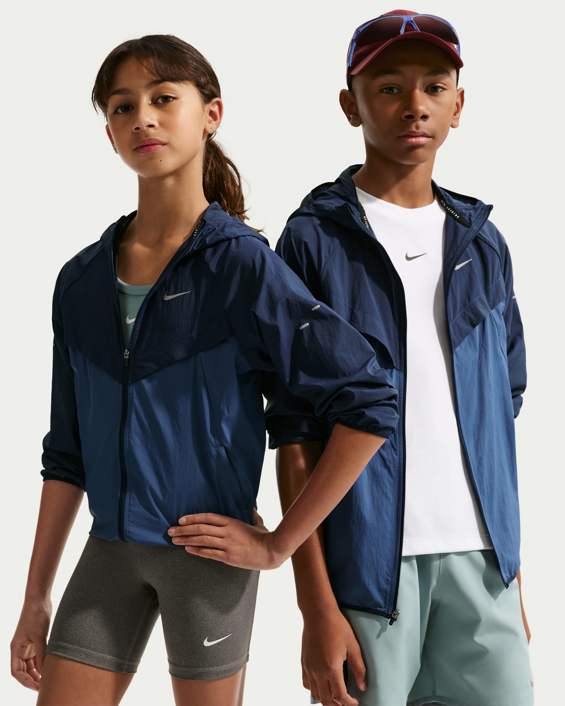 Giacca da training Repel UV Nike Stride – Bambino/a - Midnight Navy/Mystic Navy