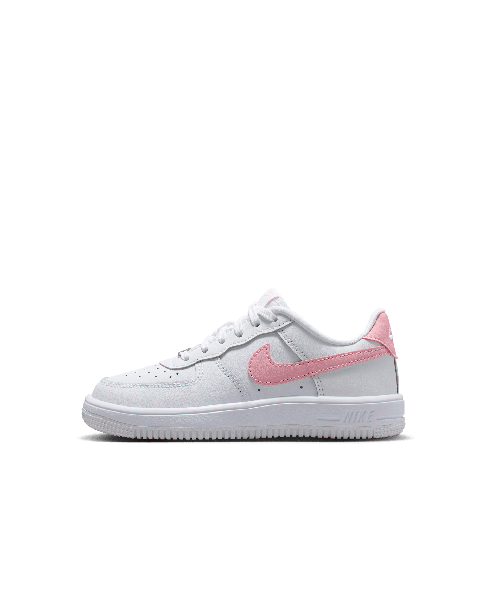 Nike Force 1 Low Little Kids' Shoes - White/White/Medium Soft Pink