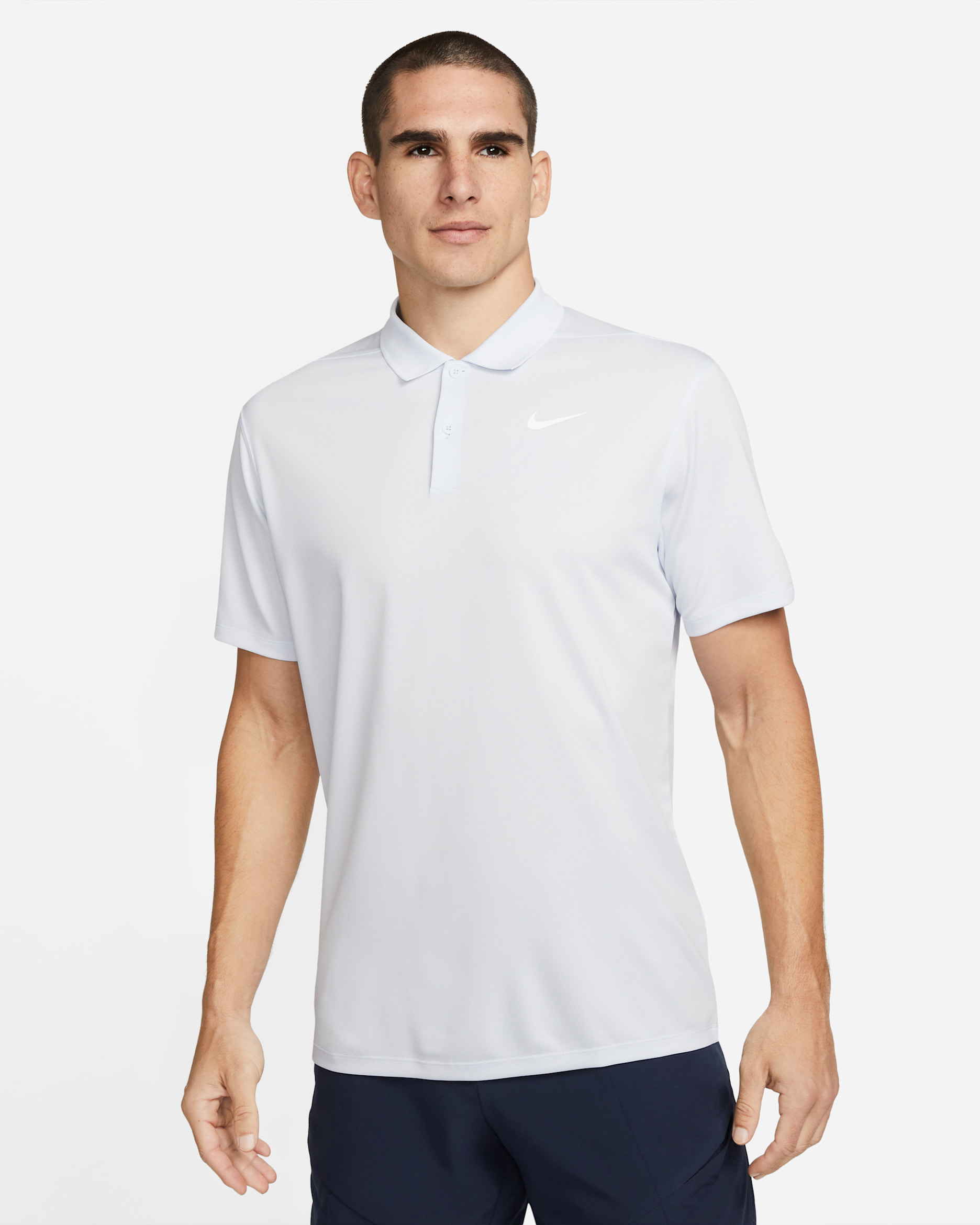NikeCourt Dri-FIT Men's Tennis Polo - Football Grey/White
