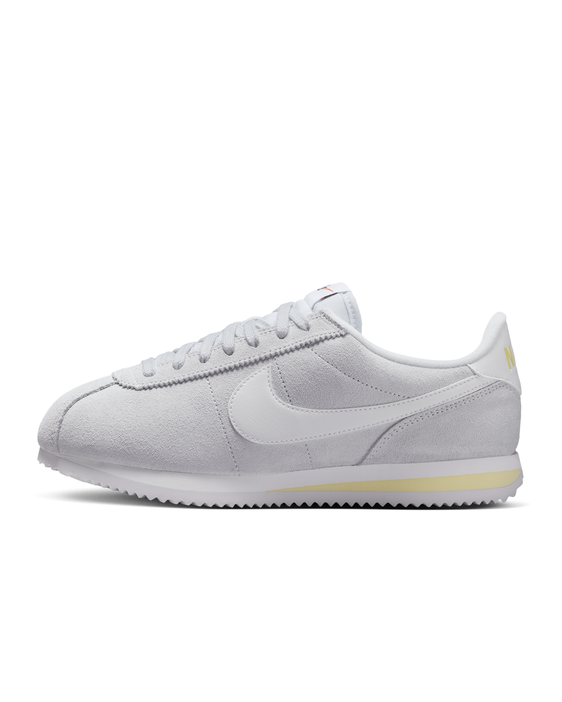 รองเท้าผู้หญิง Nike Cortez - Football Grey/Alabaster/ดำ/ขาว