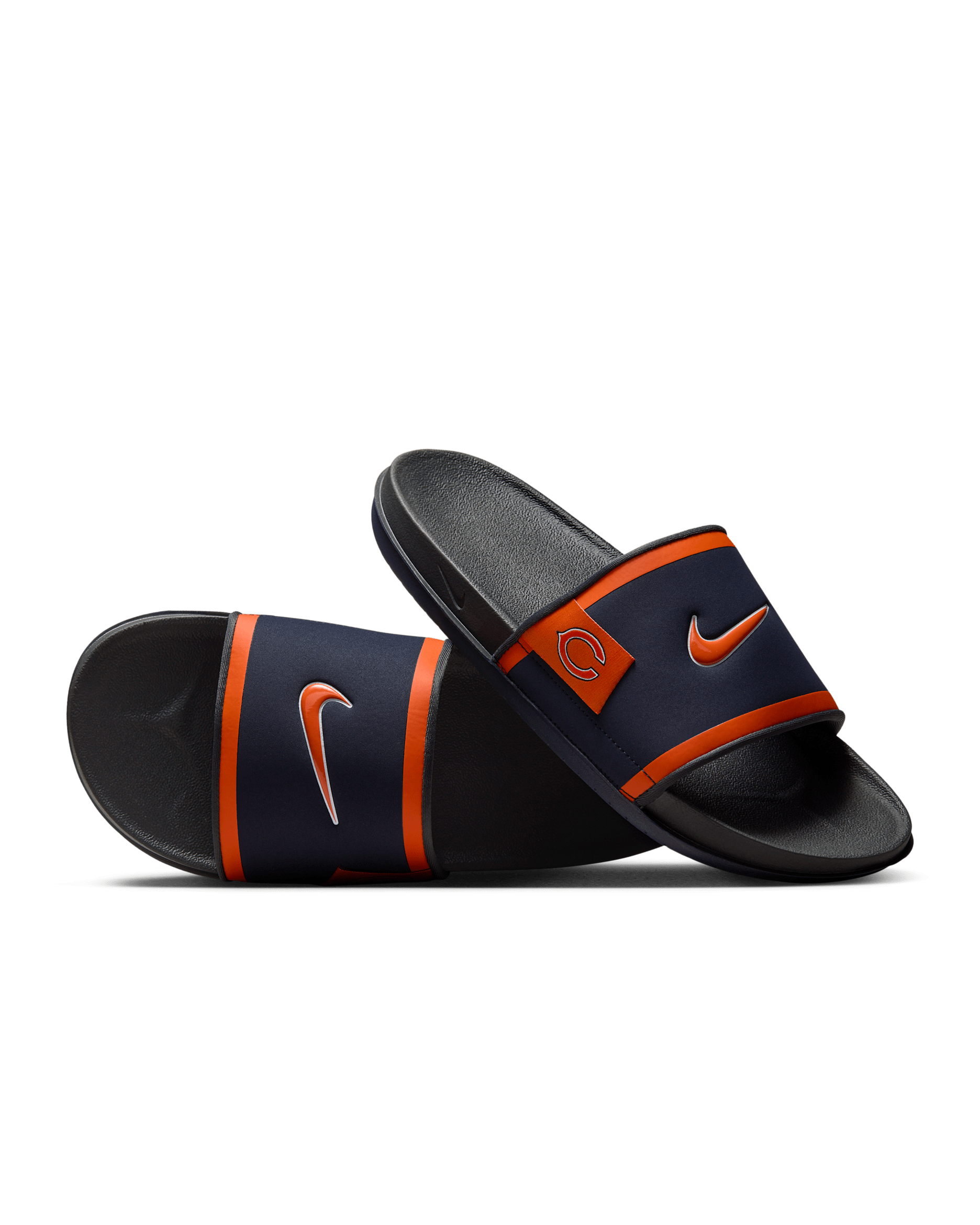 Nike Offcourt (Chicago Bears) Offcourt Slides - Marine/Dark Smoke Grey/University Orange