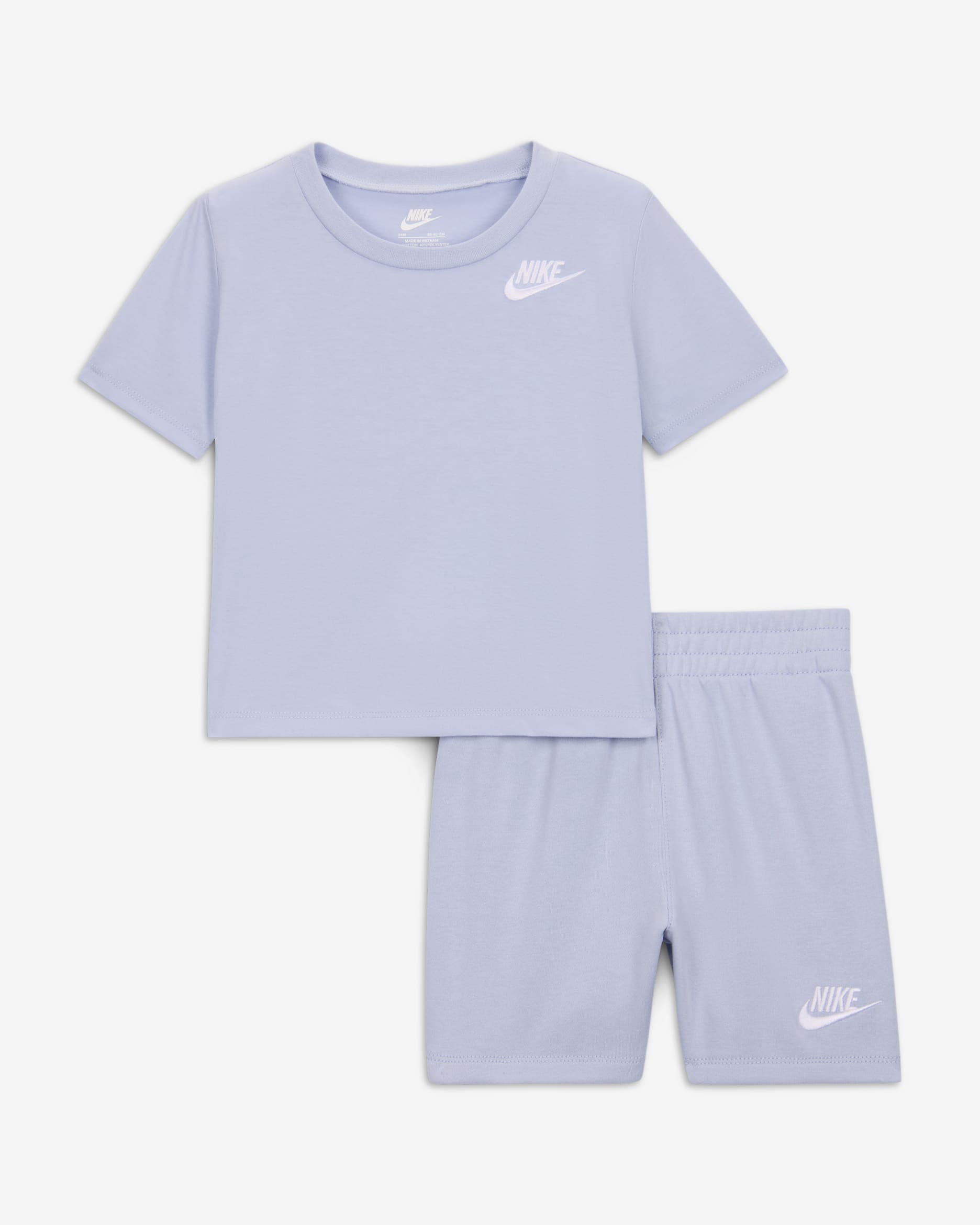 Conjunto de 2 piezas con shorts de tejido Knit para bebé Nike - Gris