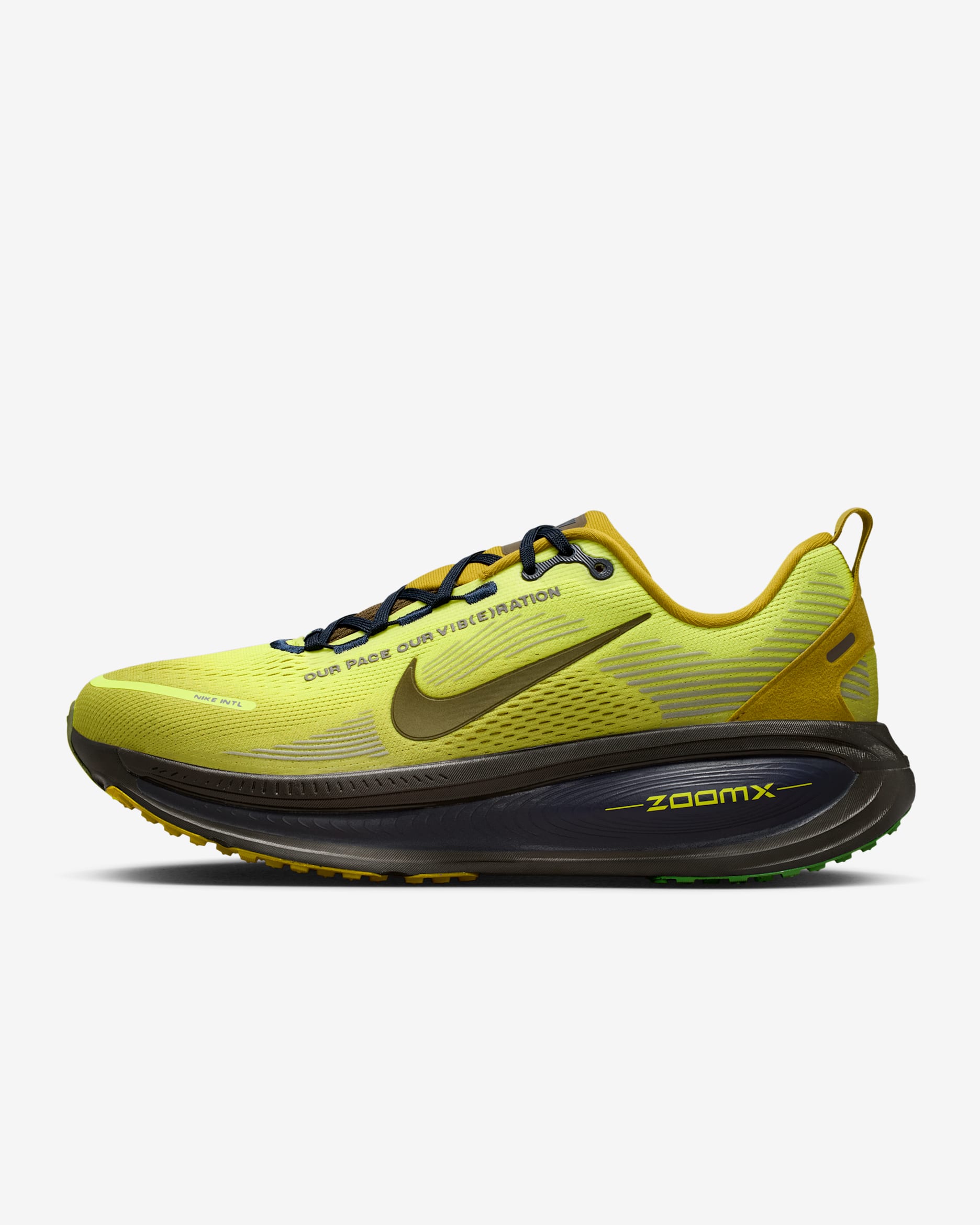 Nike Vomero 18 SE Women's Road Running Shoes - Sonic Yellow/Peat Moss/Dark Obsidian/Dark Hazel