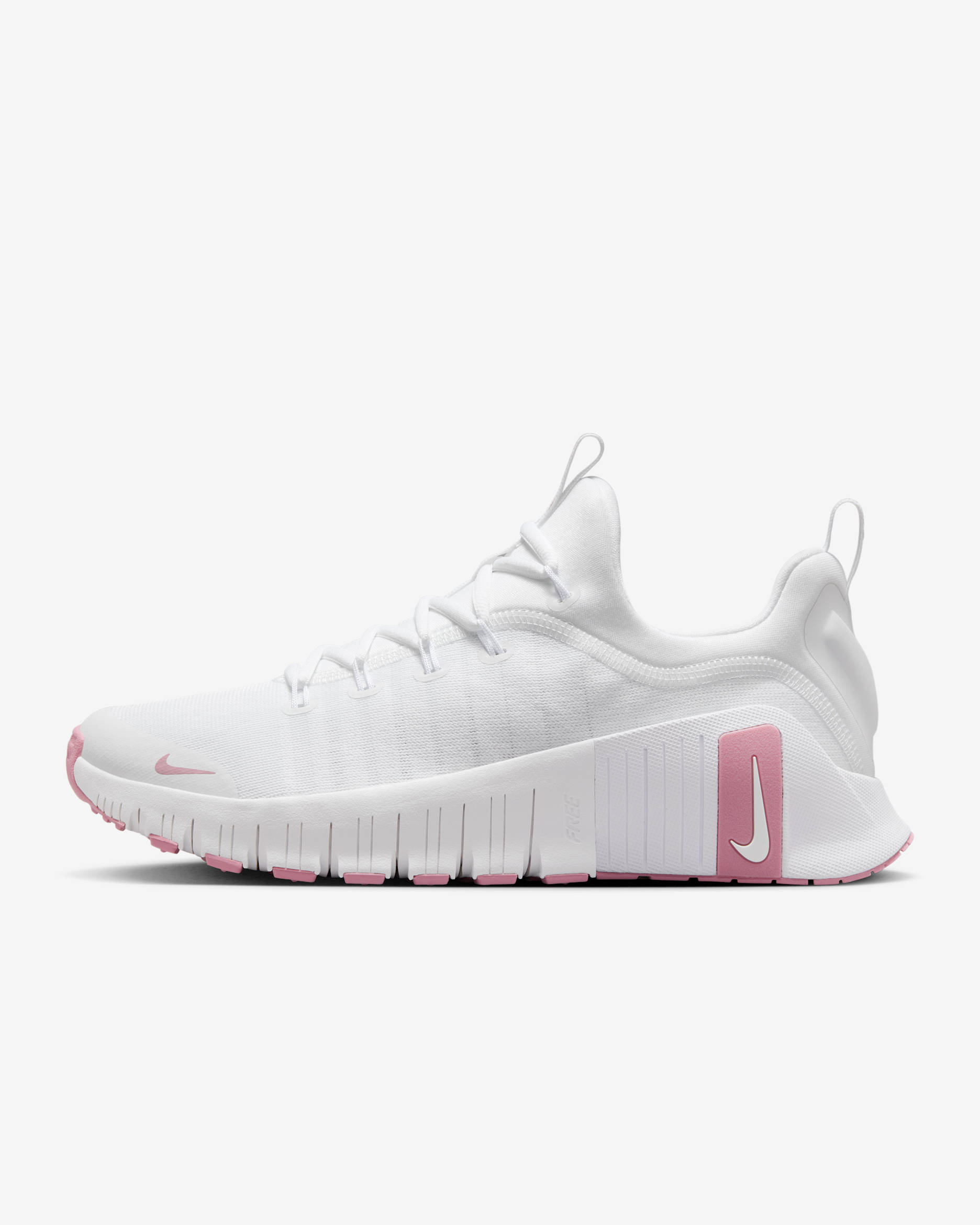 Nike Free Metcon 6 Women's Workout Shoes - White/White/Elemental Pink