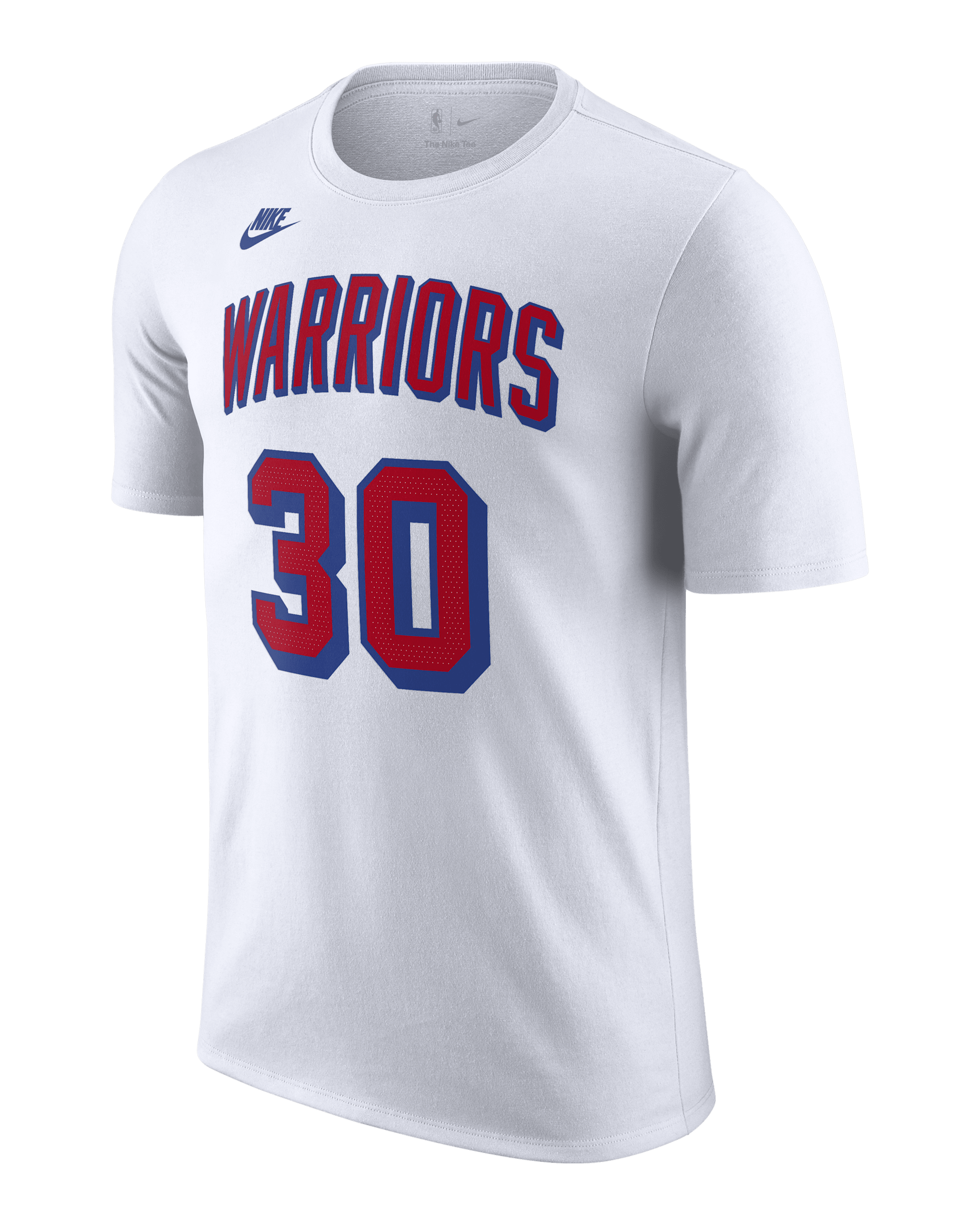 Playera Nike de la NBA para hombre Stephen Curry Golden State Warriors Essential Hardwood Classics - Blanco