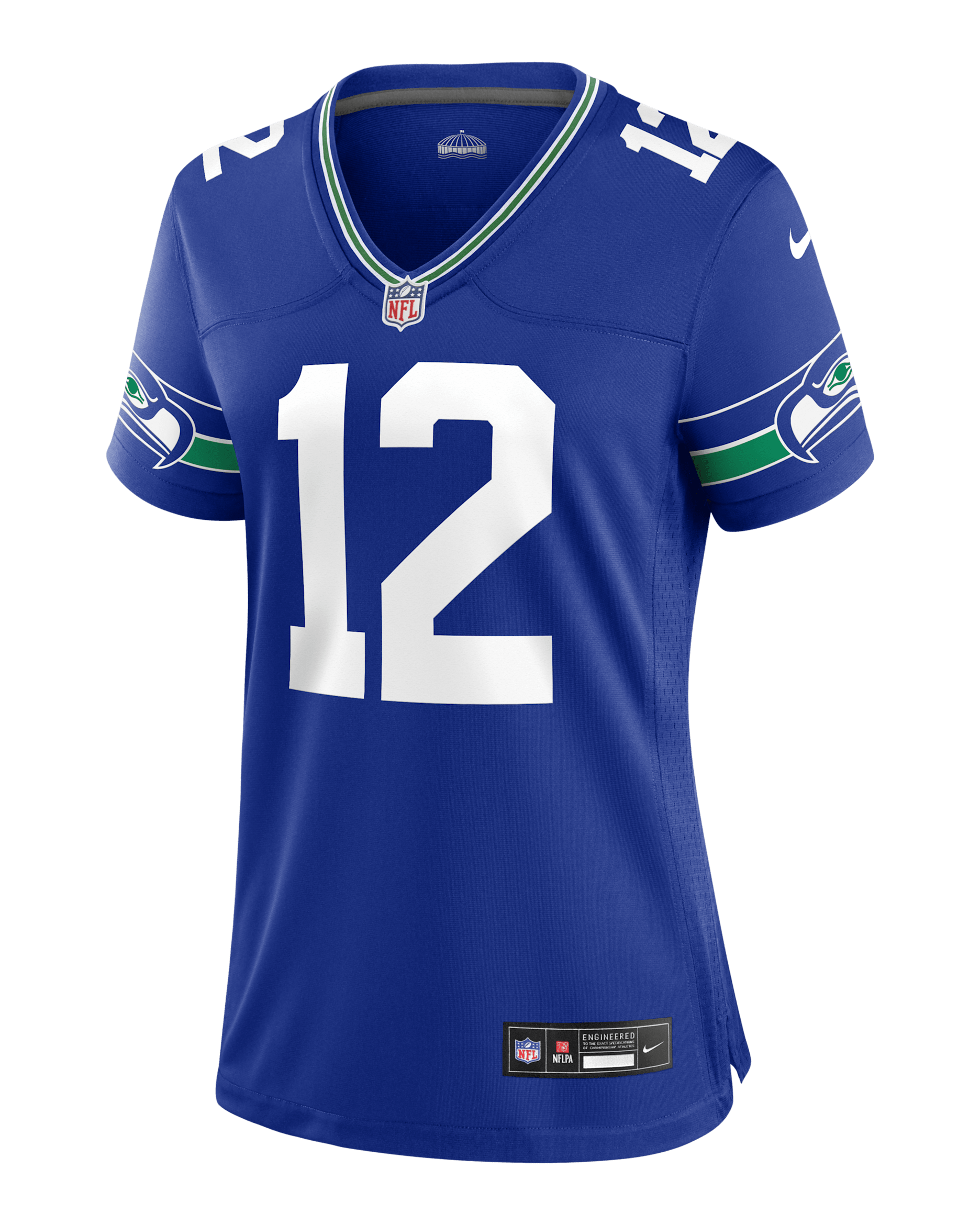 12th Fan Seattle Seahawks Women's Nike NFL Game Football Jersey - Royal