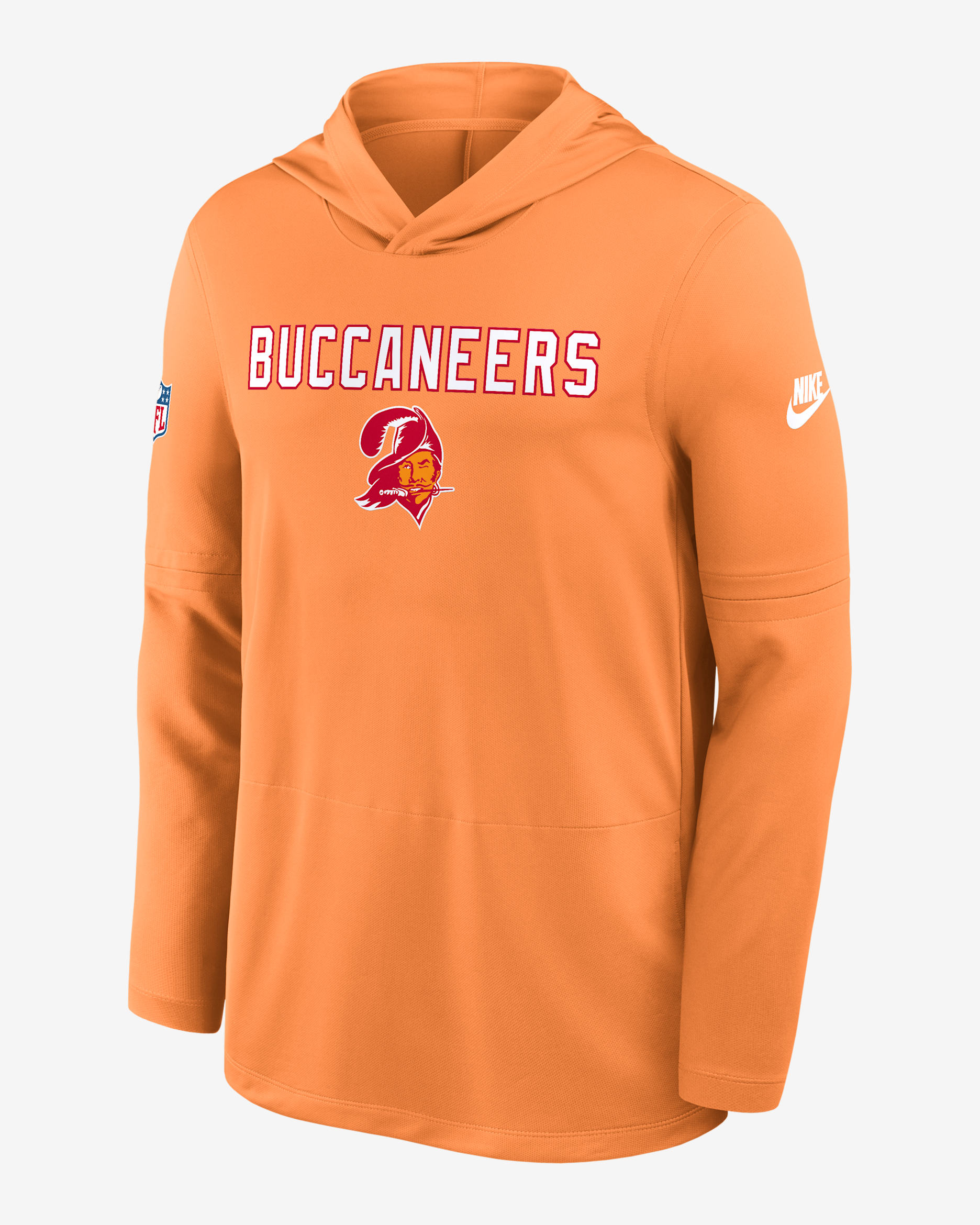 Tampa Bay Buccaneers Pass Accuracy Men's Nike Dri-FIT NFL Long-Sleeve Hooded Top - Orange