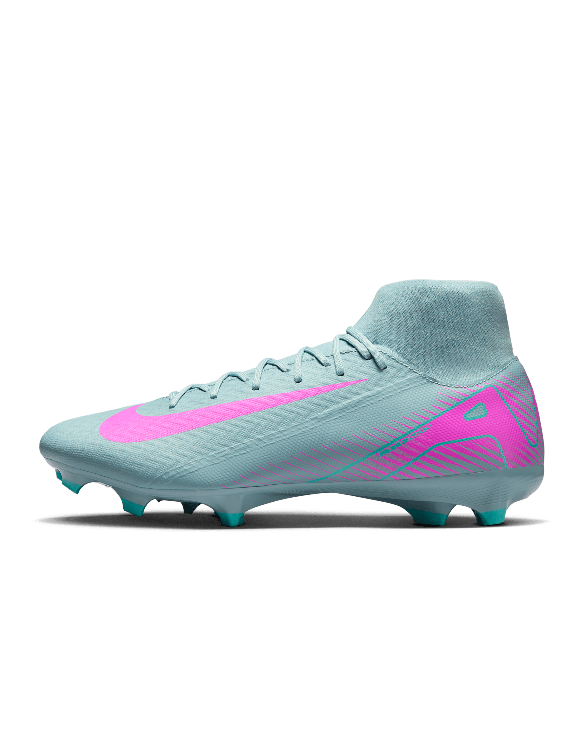 Nike Mercurial Superfly 10 Academy Multi-Ground High-Top Football Boot - Ocean Cube/Pink Blast