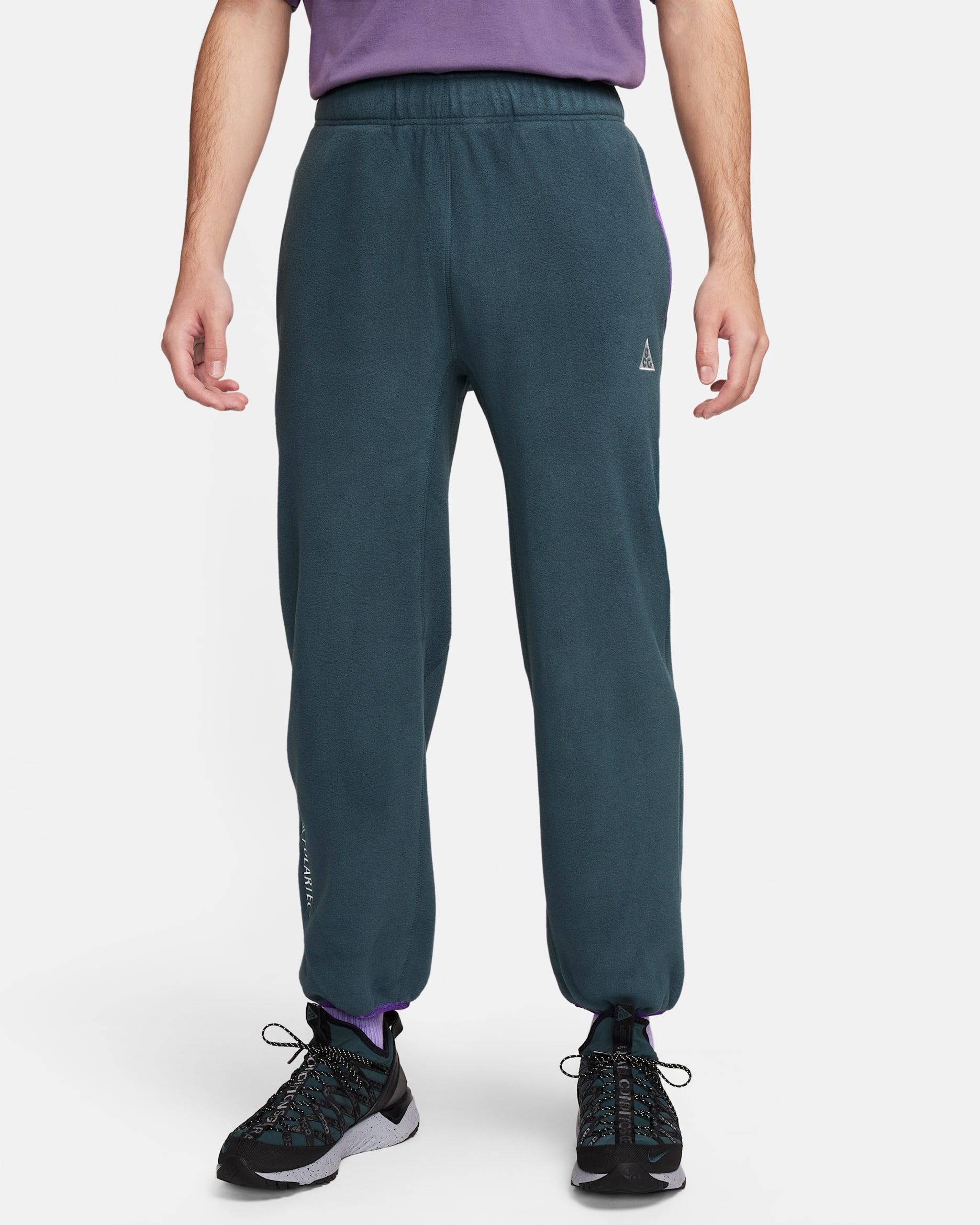 Nike ACG Polartec® "Wolf Tree" Men's Pants - Deep Jungle/Purple Ink/Purple Cosmos/Summit White